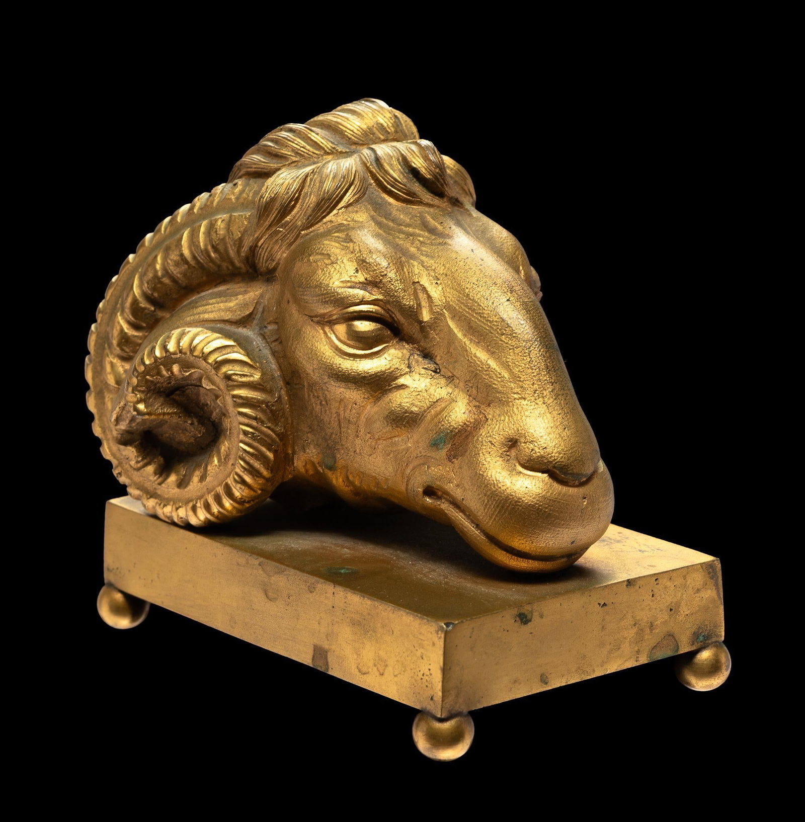 Brass Ram Head Figurine (1 of 5)