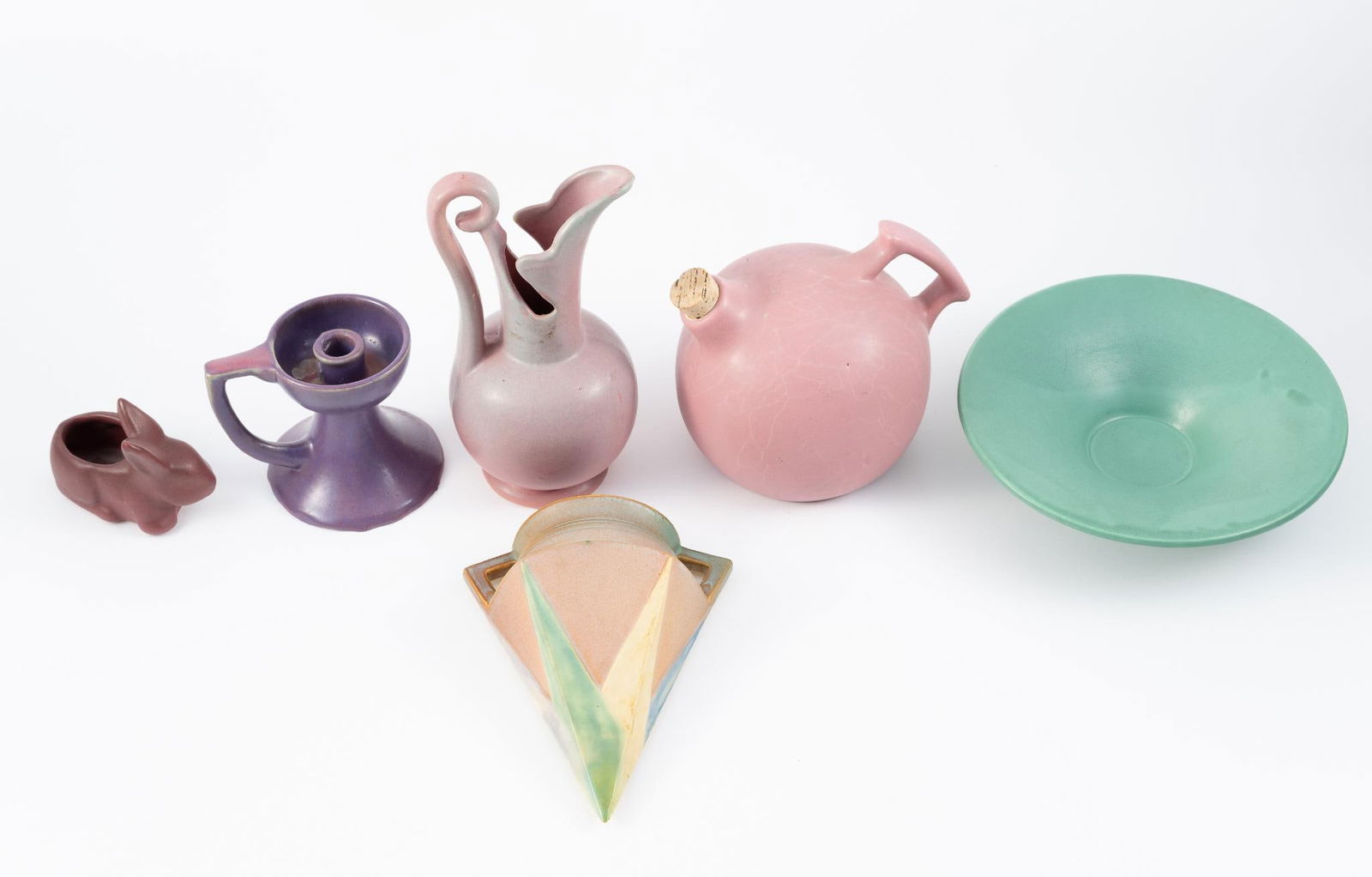 6 Pcs Art Pottery incl Niloak (1 of 7)