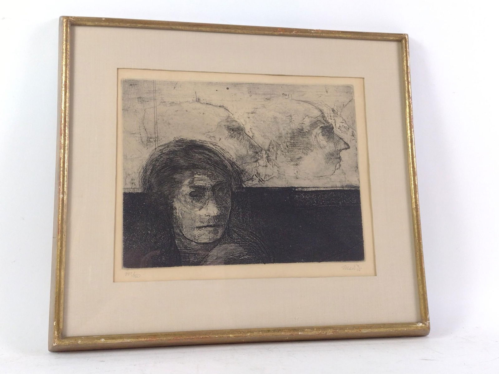 Robert Ernst Marx (1925-2020) Faces Etching (1 of 3)