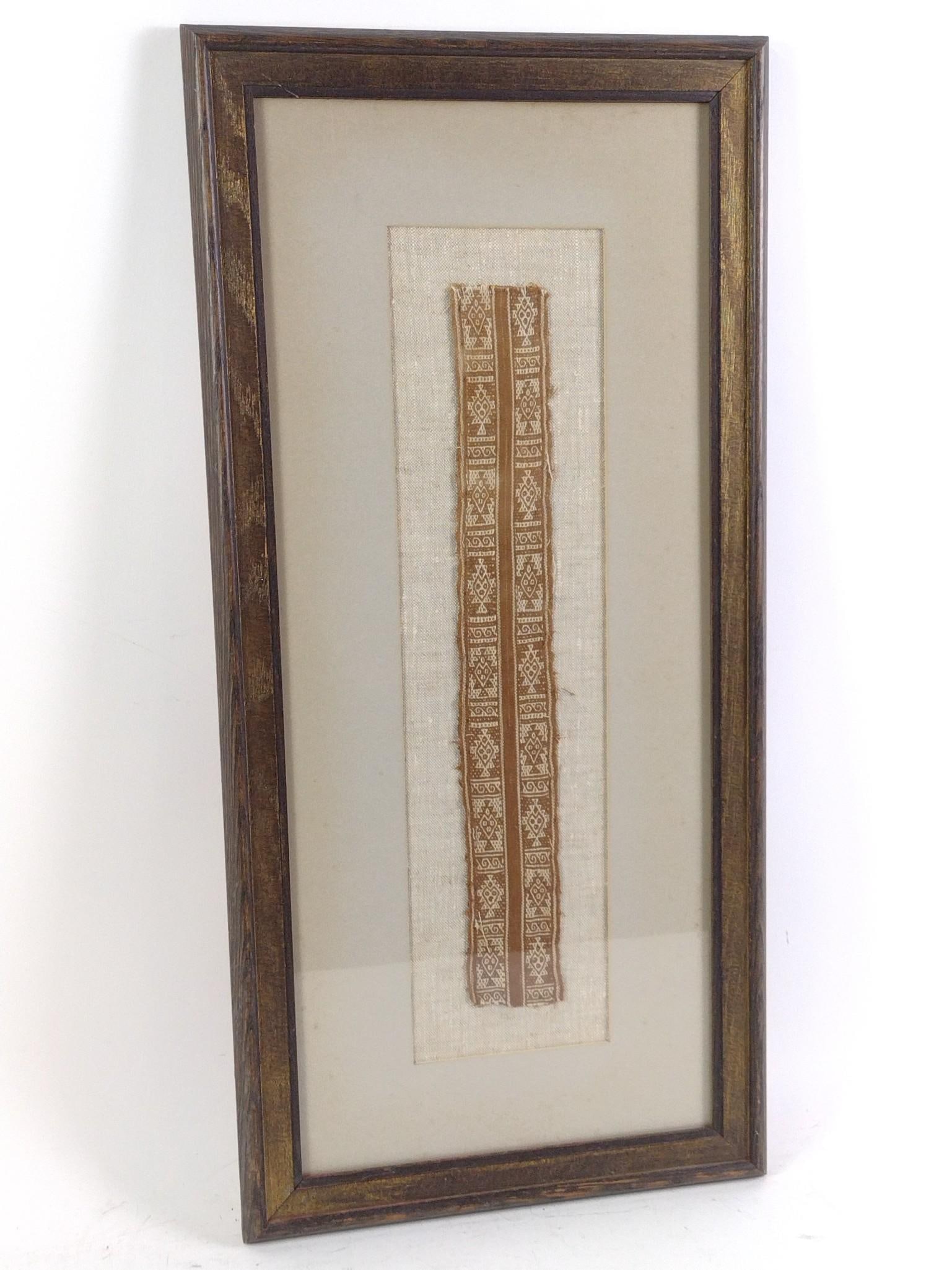 Framed Peruvian Textile (1 of 2)