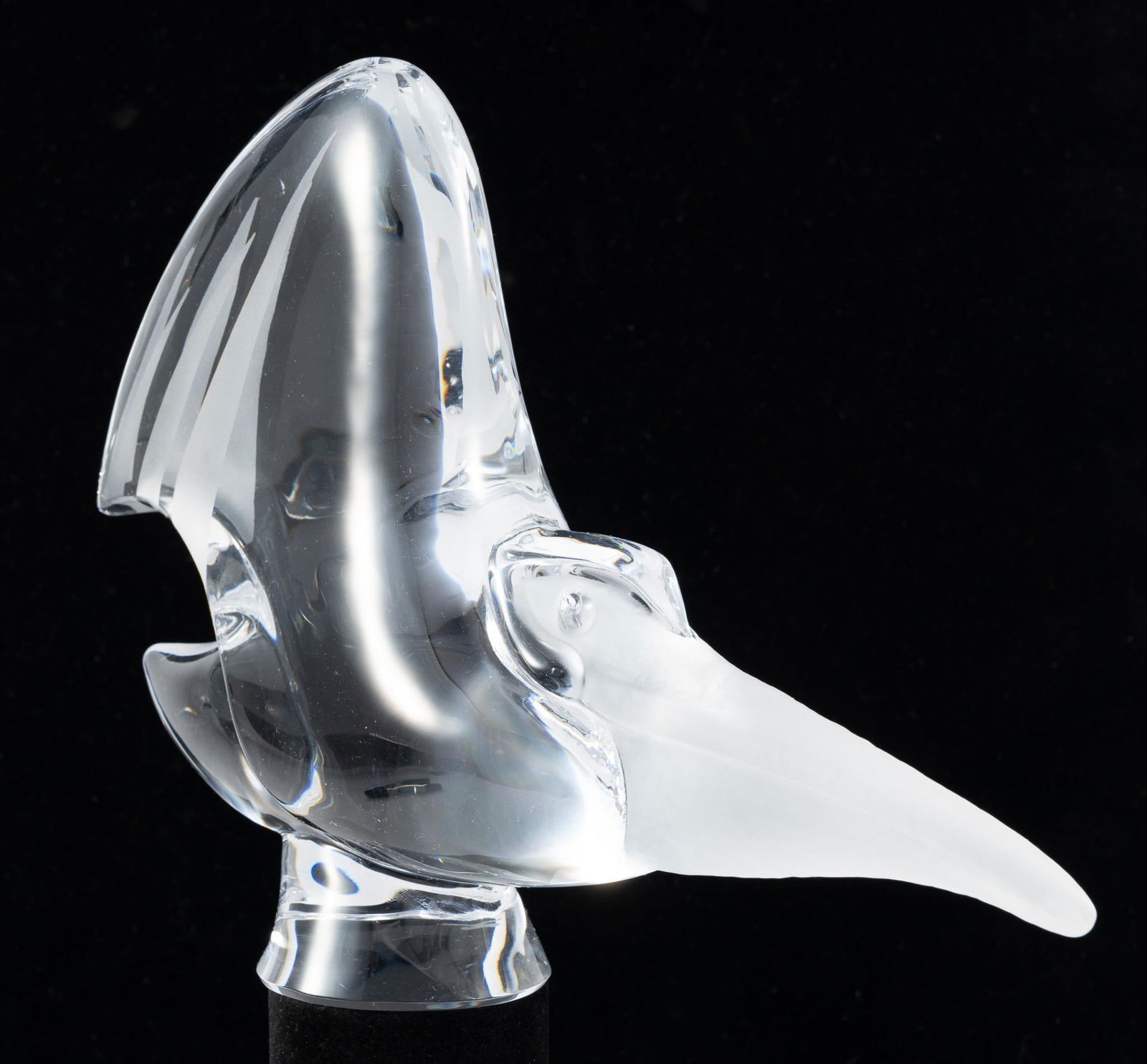 Daum Nancy Crystal Art Glass Pelican Sculpture (1 of 3)