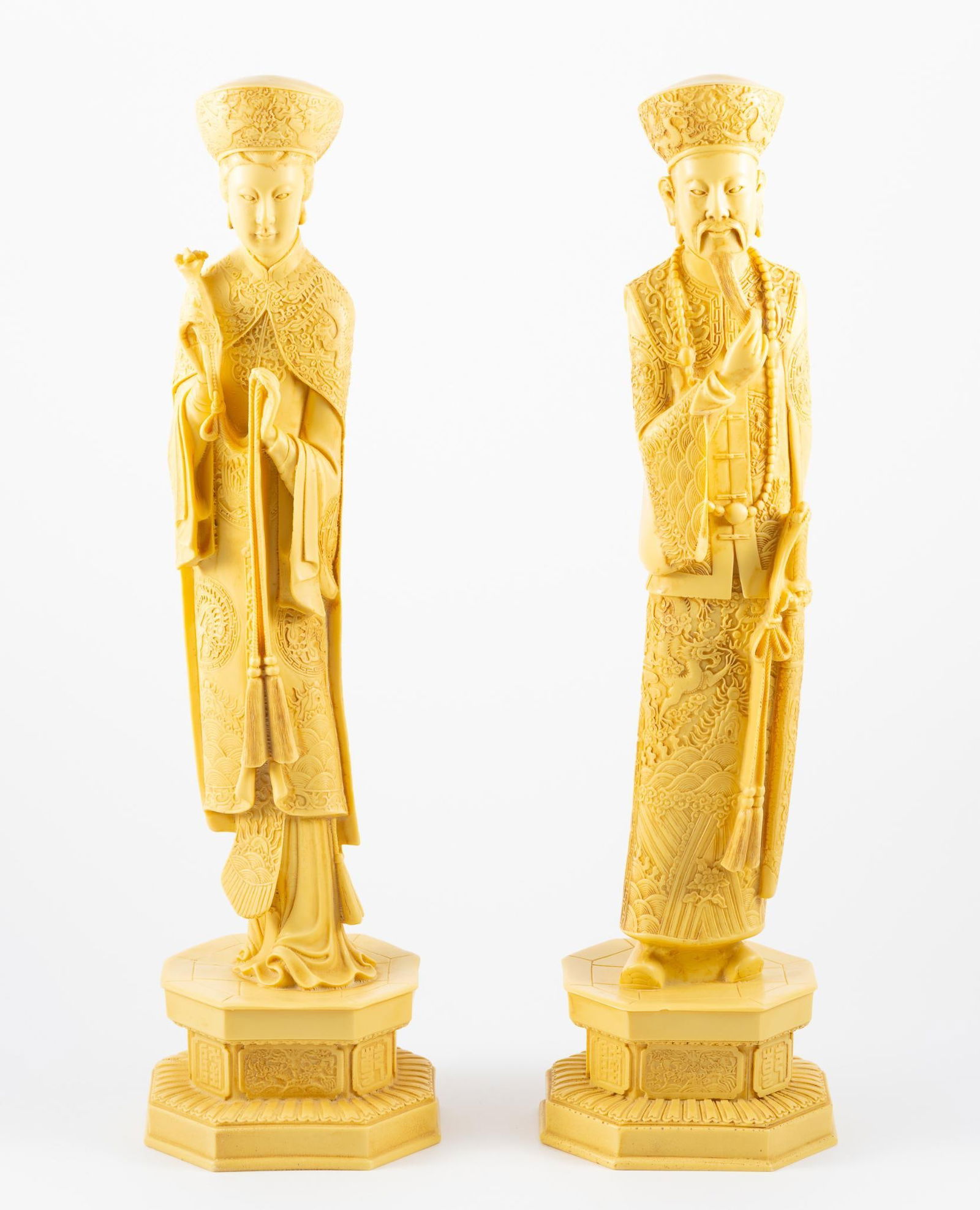 2 Asian Resin Figures (1 of 5)