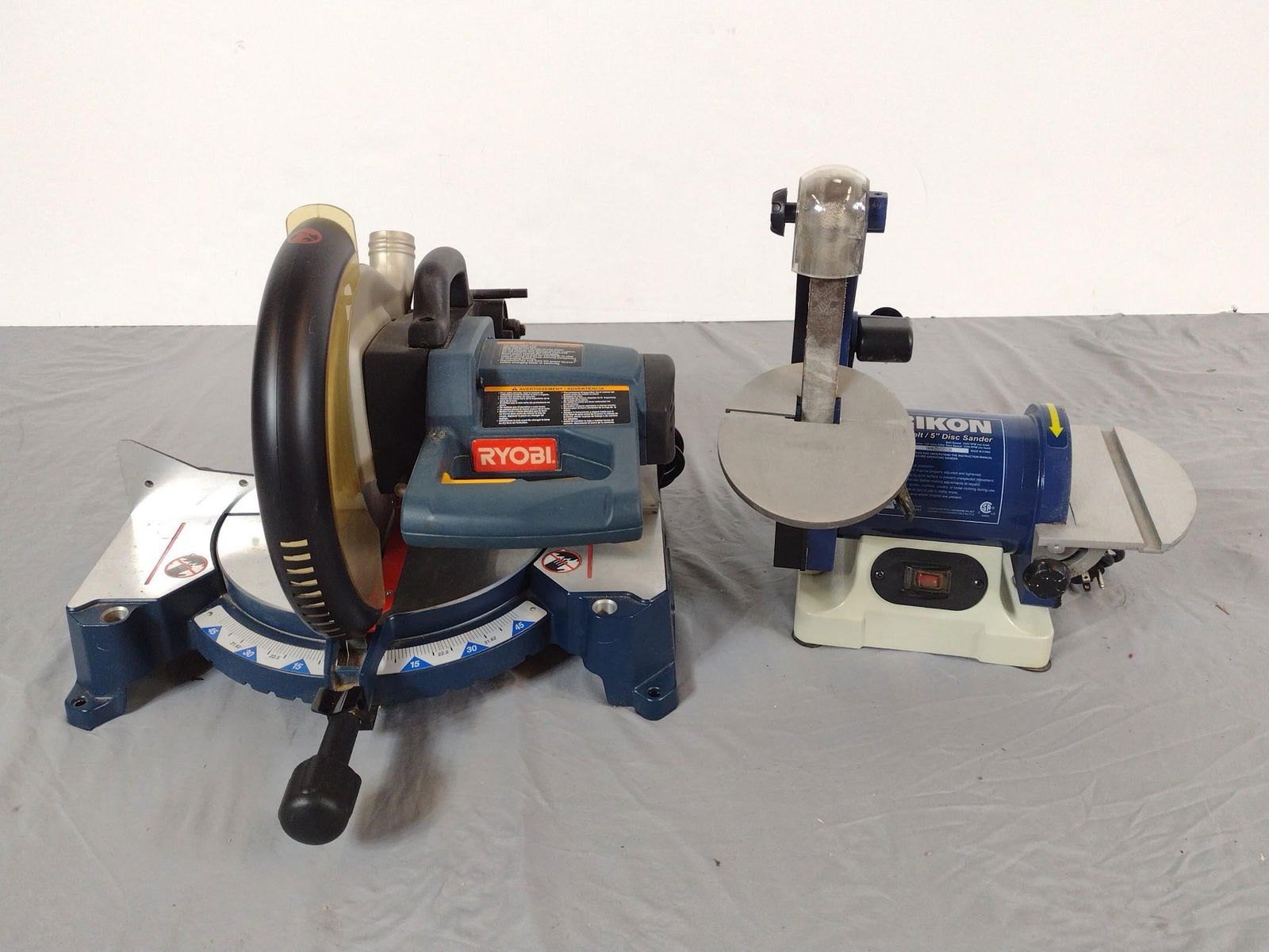 Ryobi Chop Saw & Rikon Belt/Disc Sander (1 of 5)