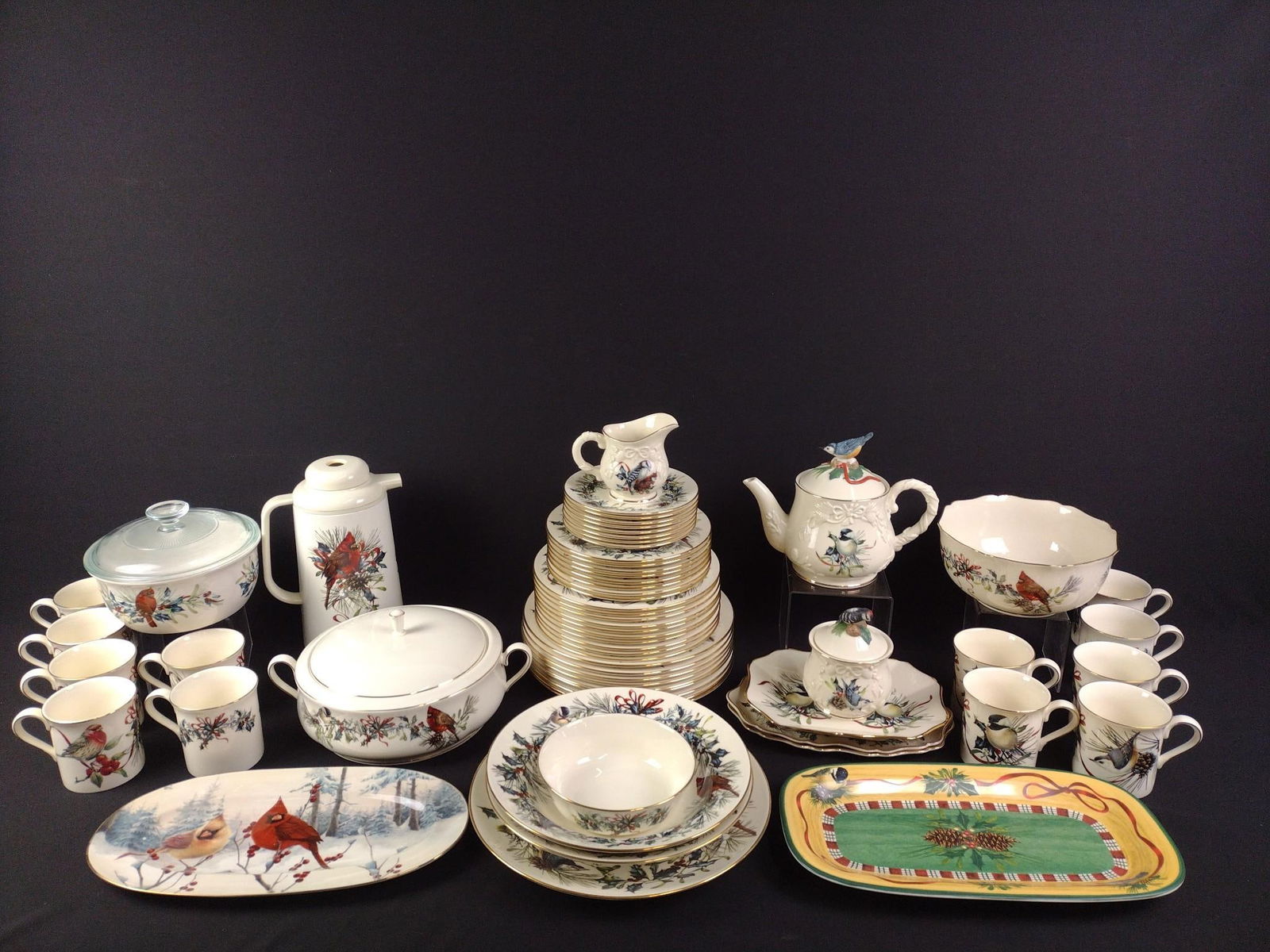 63 Pcs Lenox Winter Greetings Dish Set (1 of 5)