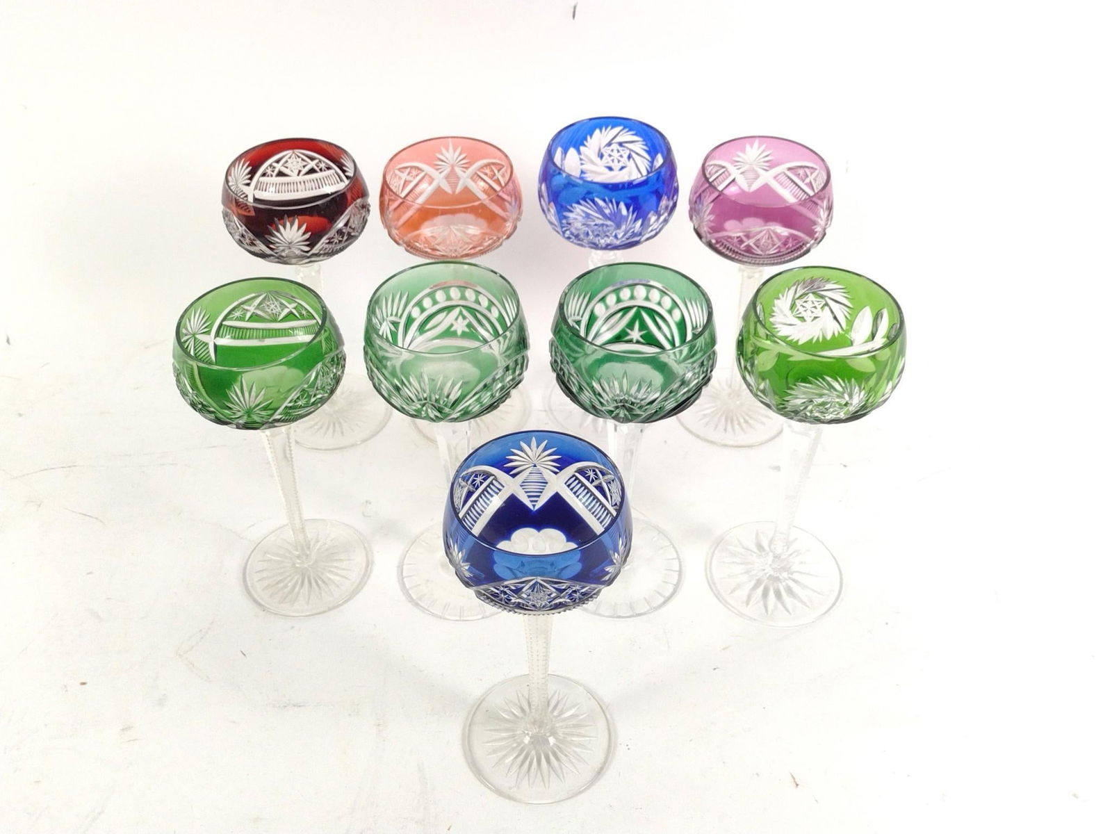 9 Val St. Lambert Cut Stemware (1 of 4)