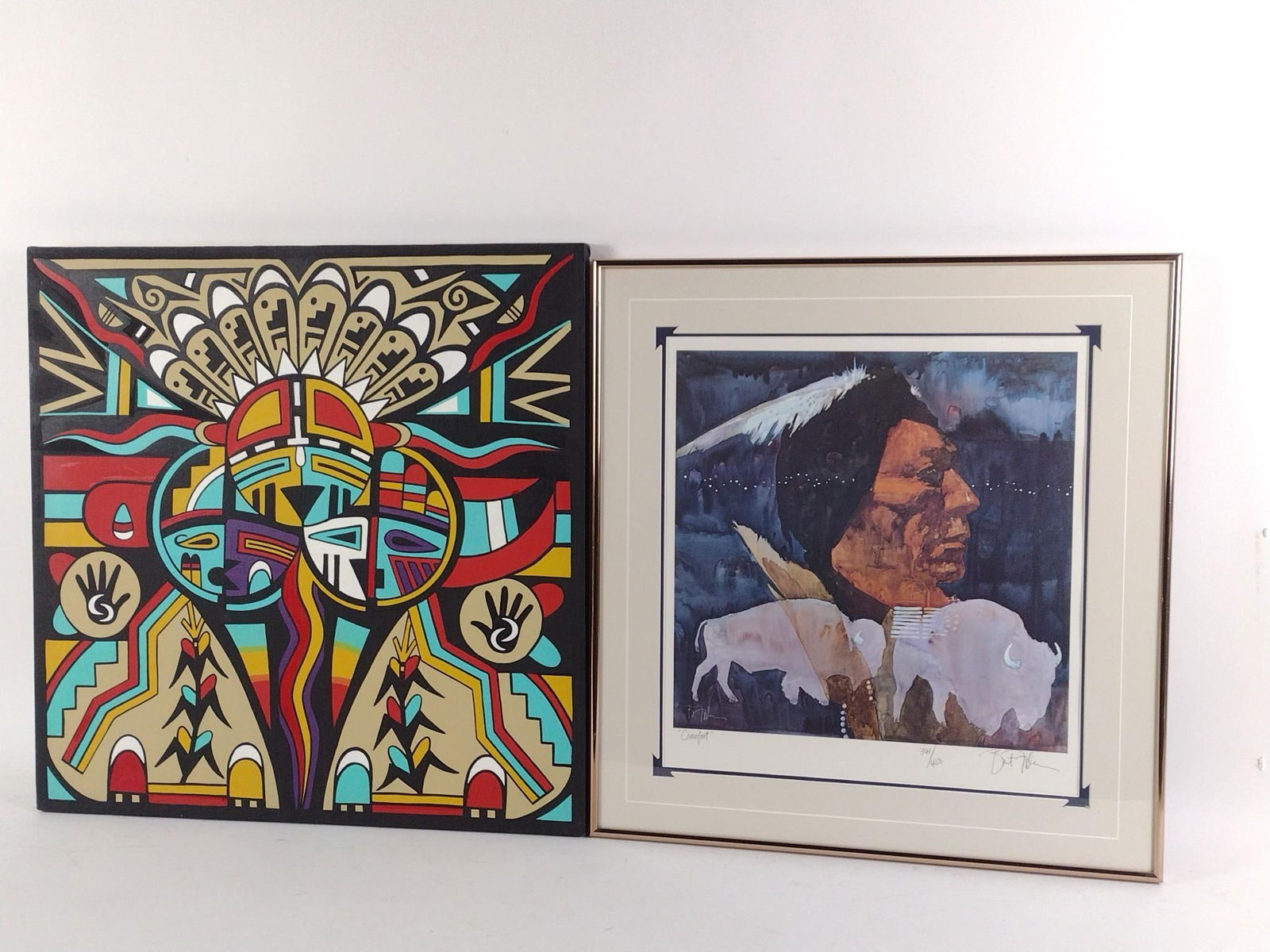 2 Pcs Native American Art (1 of 8)