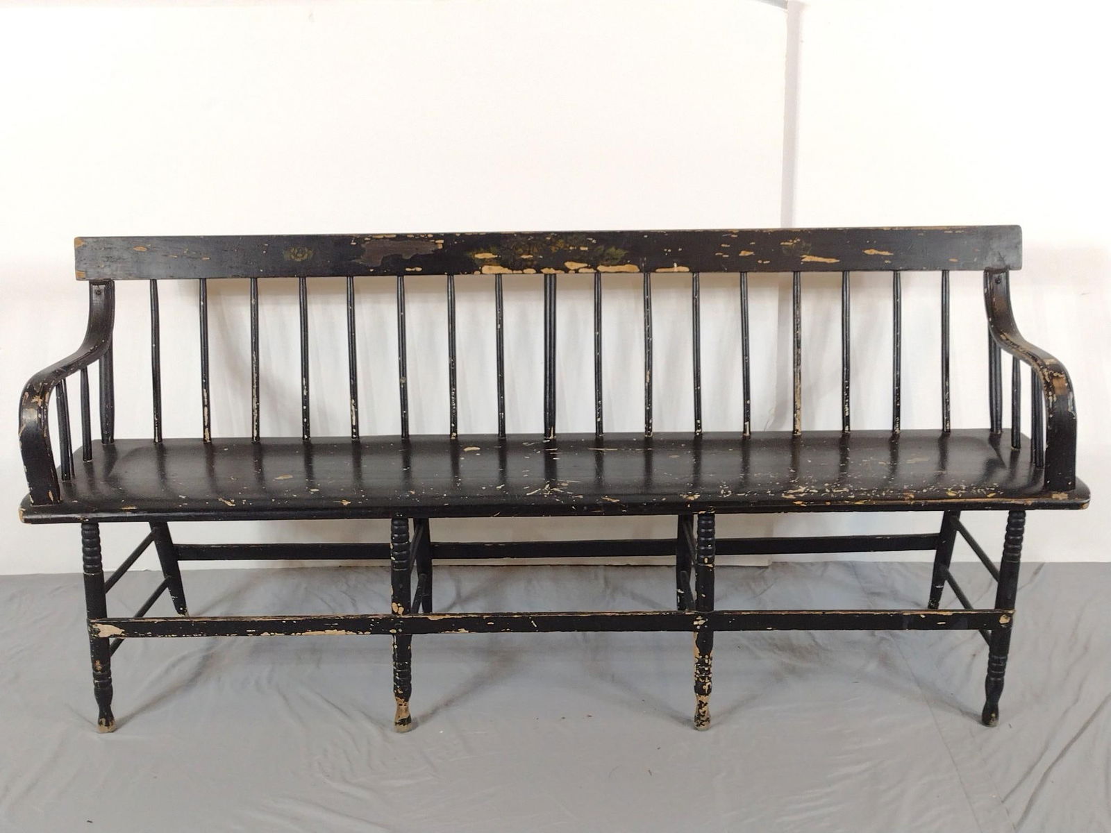 Antique Painted Bench (1 of 5)