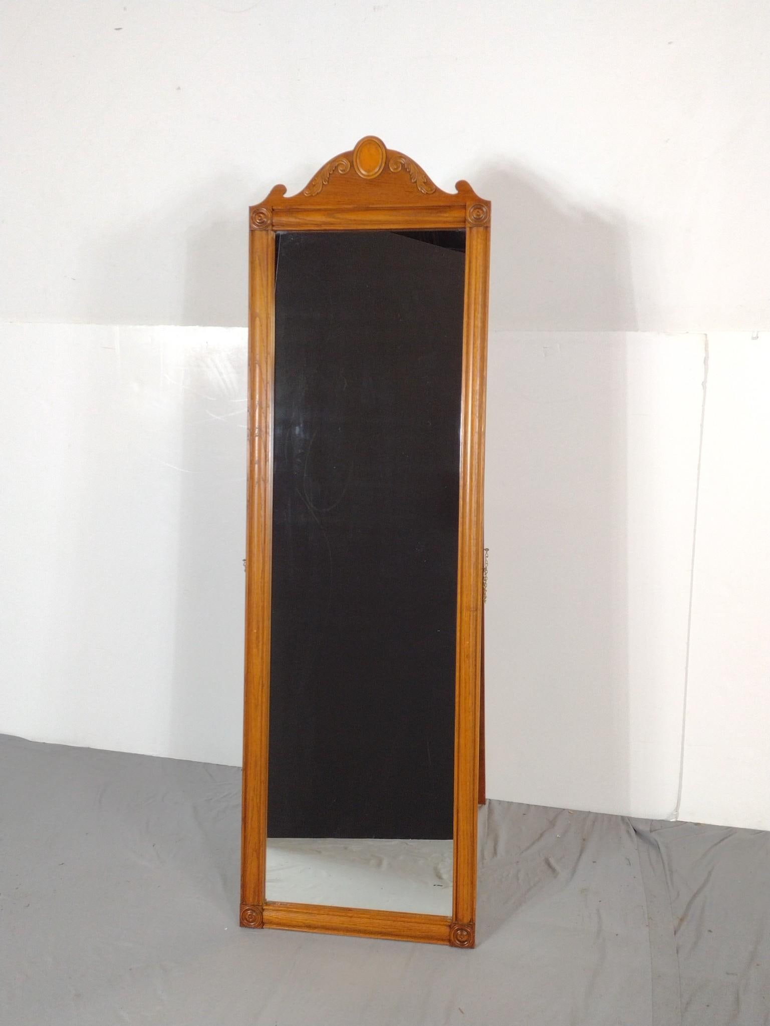 Dressing Mirror: NOT ELIGIBLE FOR IN-HOUSE SHIPPING. 20" wide X 22" deep X 65" high.