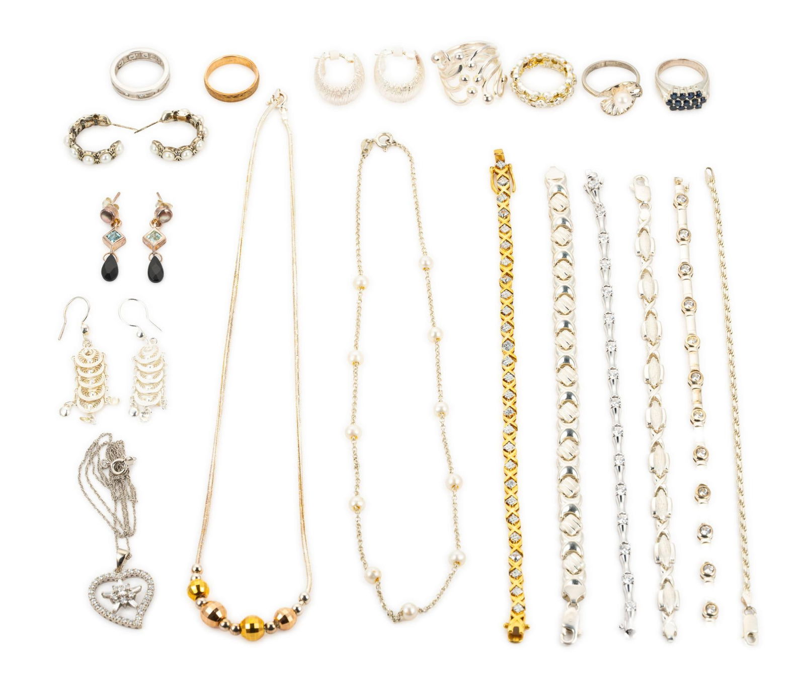 Sterling Silver Necklaces Rings Bracelets (1 of 7)