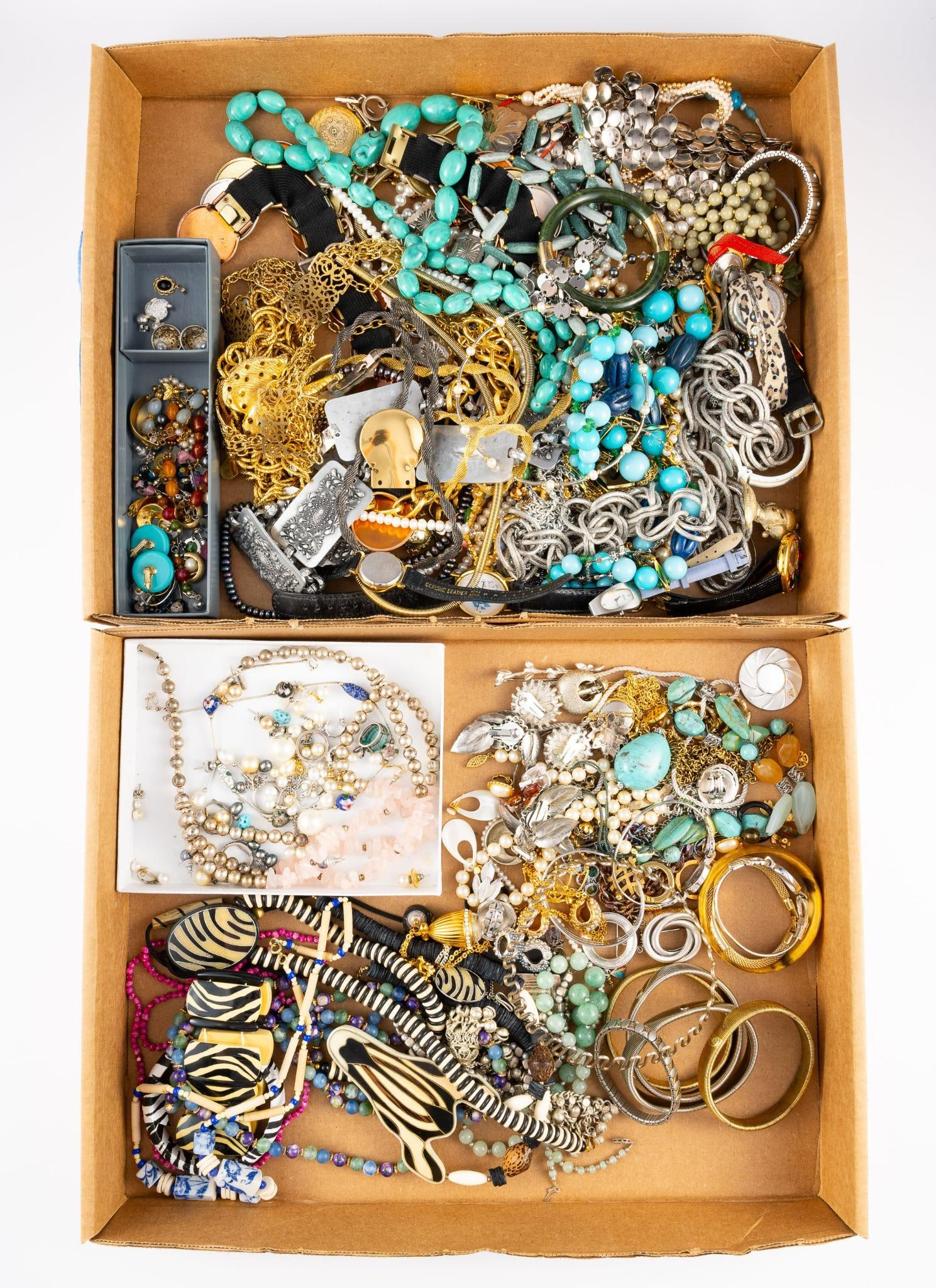 Large Lot Of Costume Jewelry With some Sterling Silver And Signed Pieces (1 of 2)