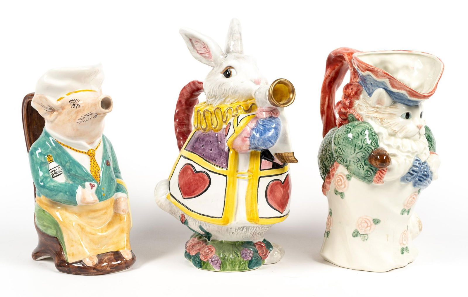 3 Figural Jugs incl Fitz and Floyd (1 of 3)