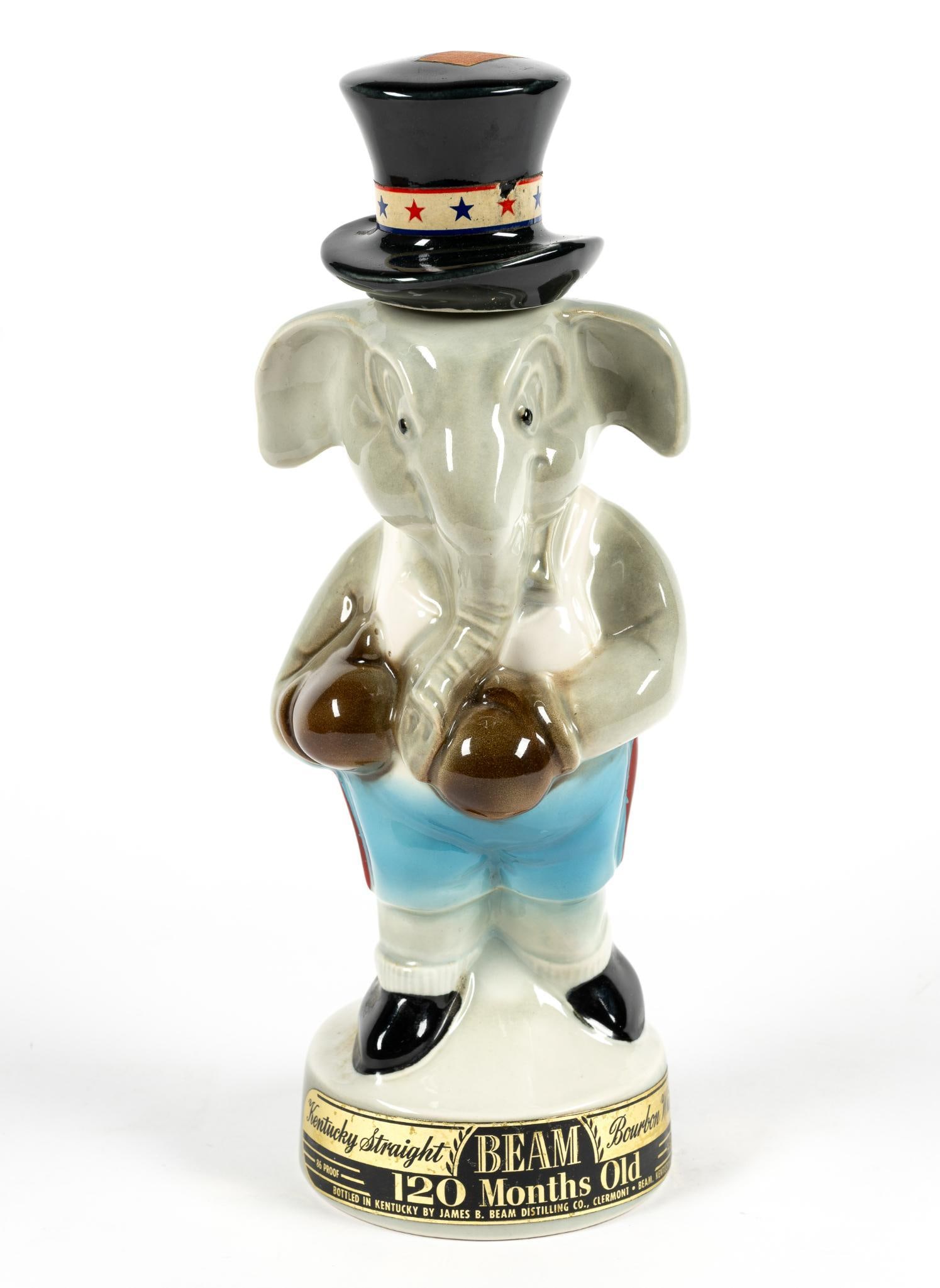Kentucky Straight Bourbon Whiskey Elephant Decanter (1 of 5)