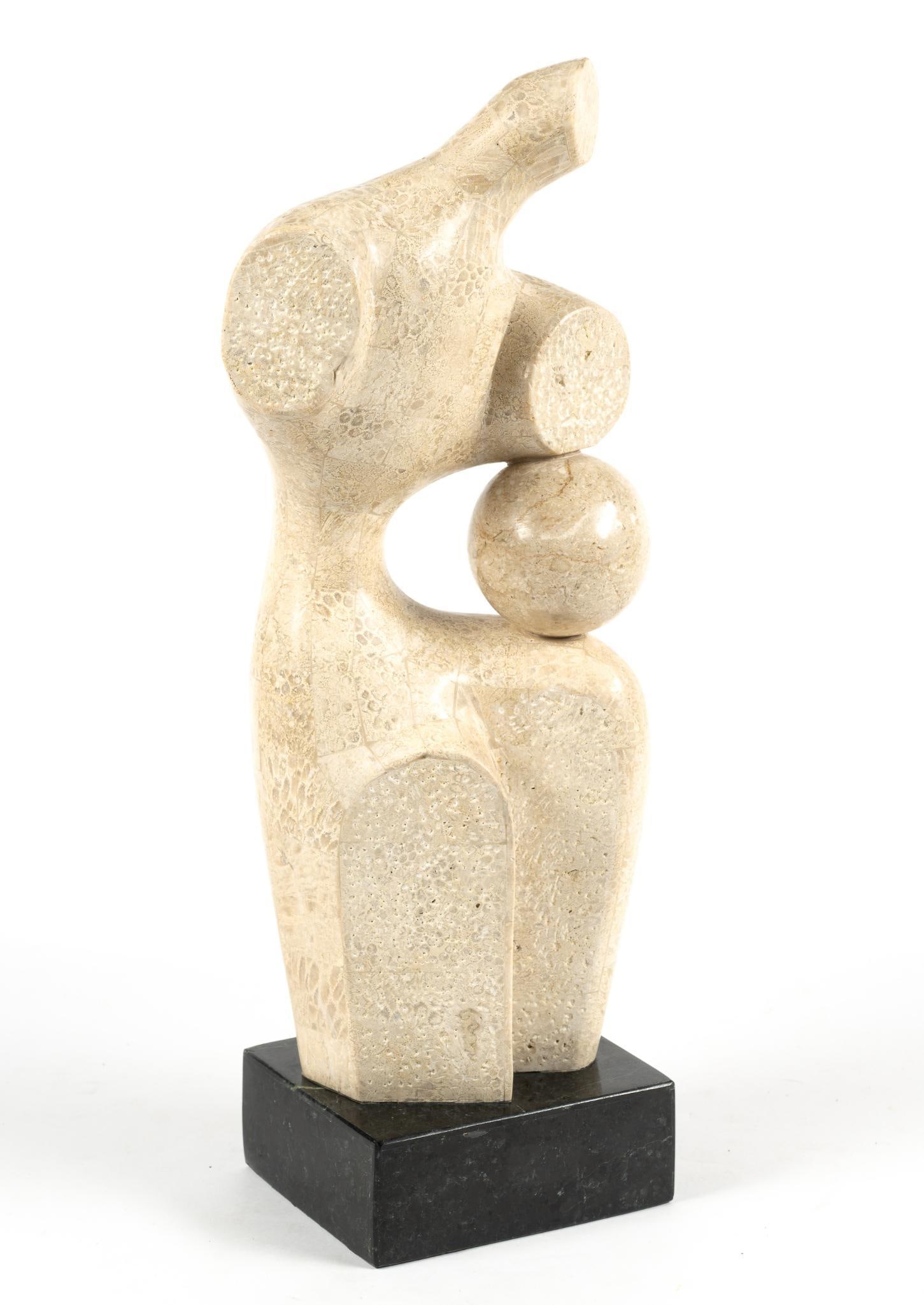 Modern Abstract Figural Stone Sculpture (1 of 3)