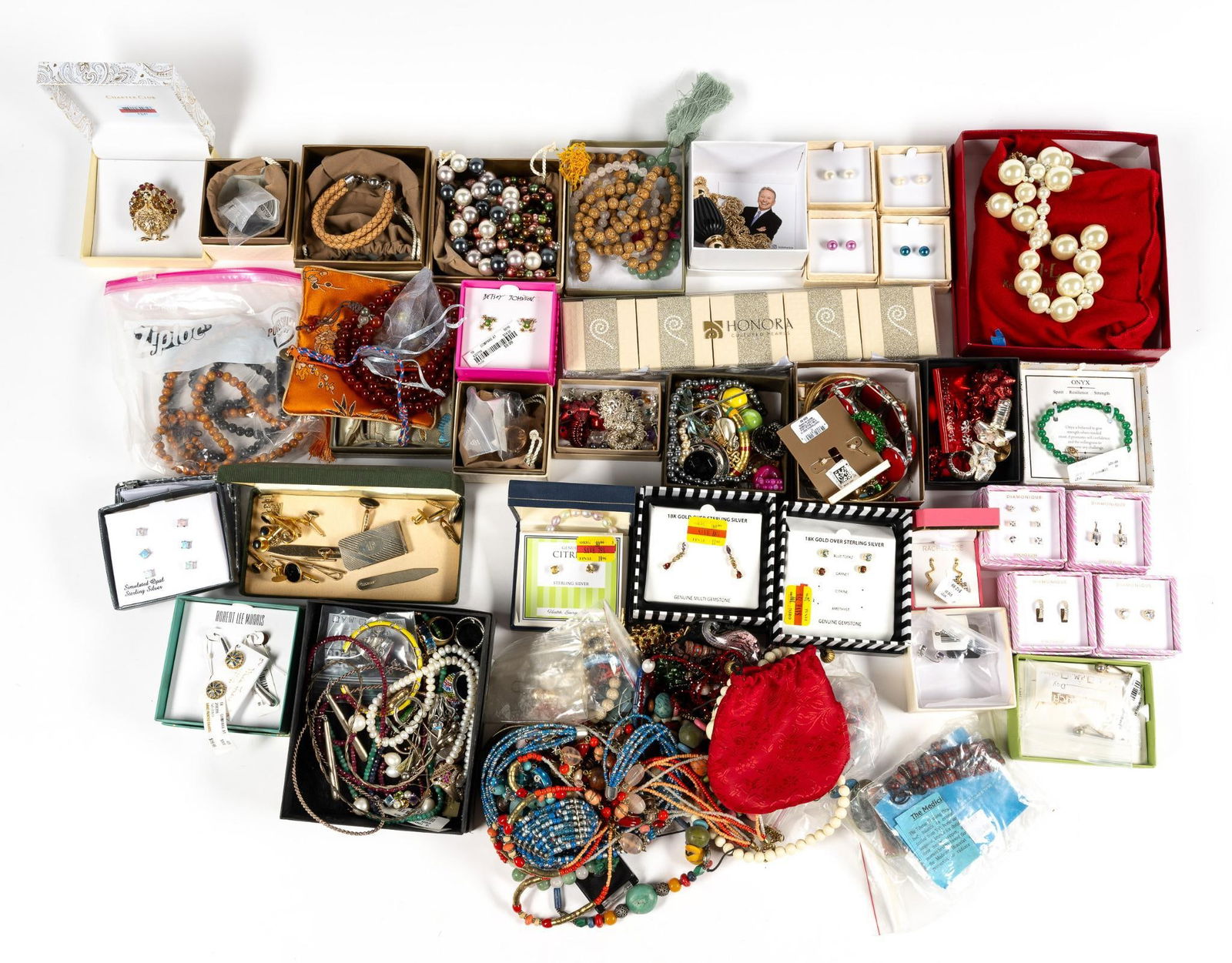 Large Lot of Modern Costume Incl Sterling Silver (1 of 5)