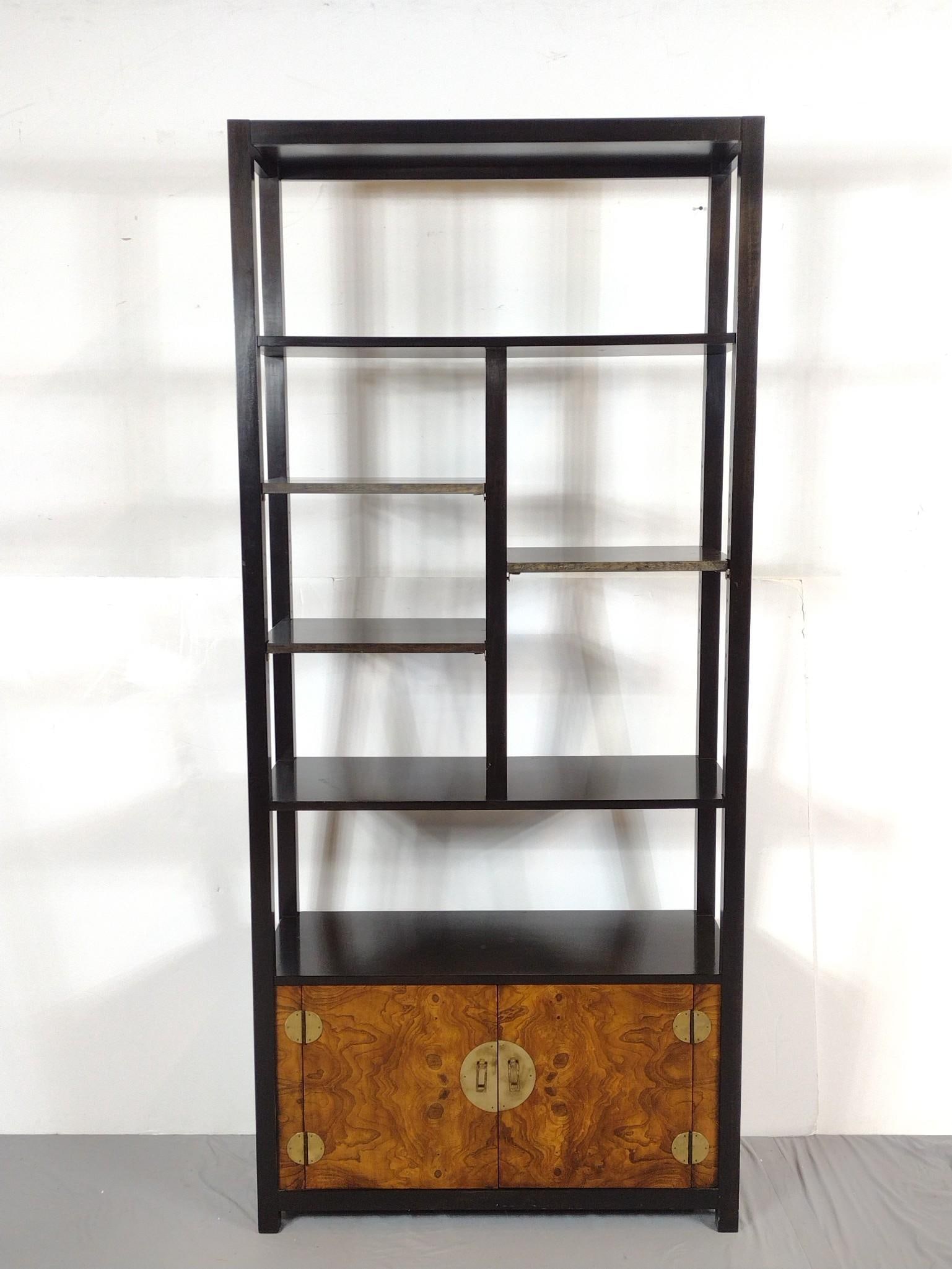 Asian Cabinet: NOT ELIGIBLE FOR IN-HOUSE SHIPPING. 36" wide X 14" deep X 81" high. Has a few light scratches.