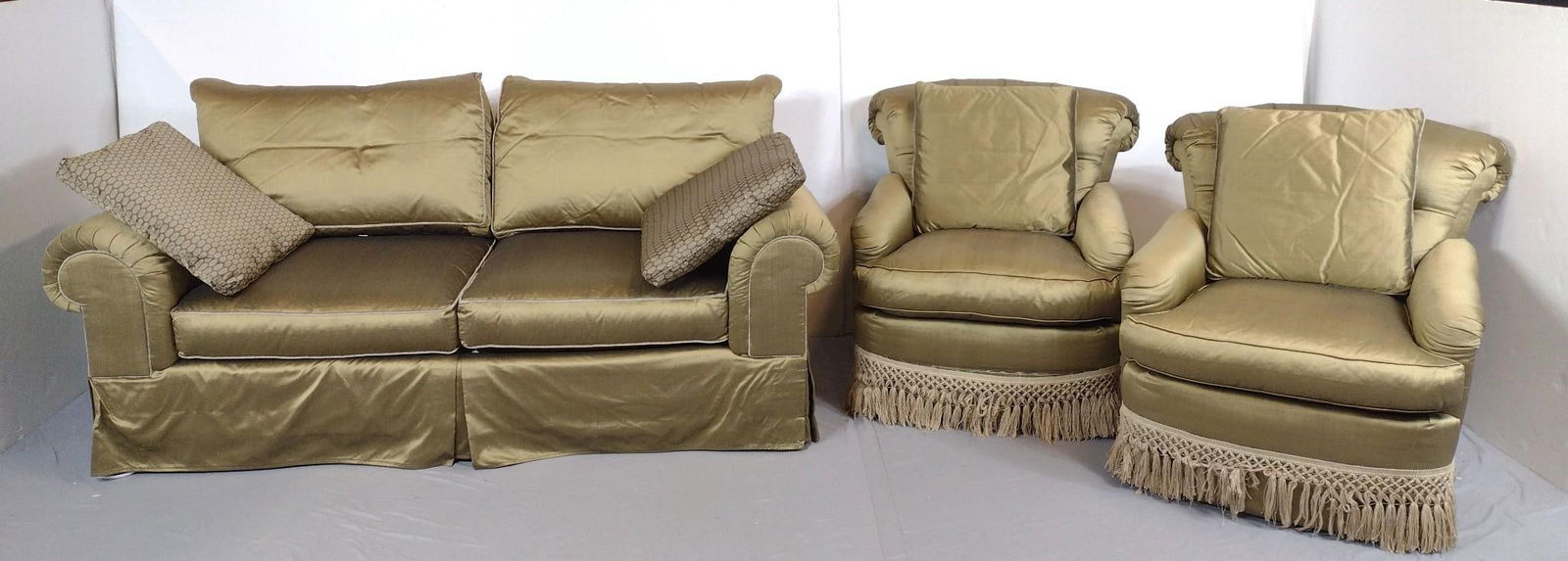 Drexel Lillian August Collection Sofa & Two Arm Chairs (1 of 9)