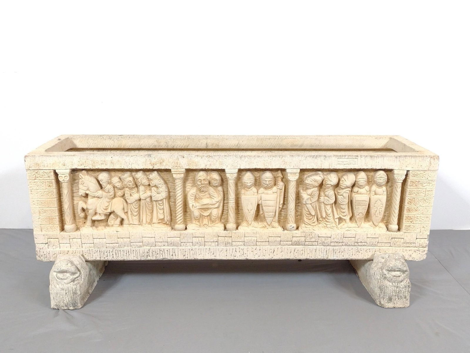 Cement Planter Box On Stands (1 of 7)