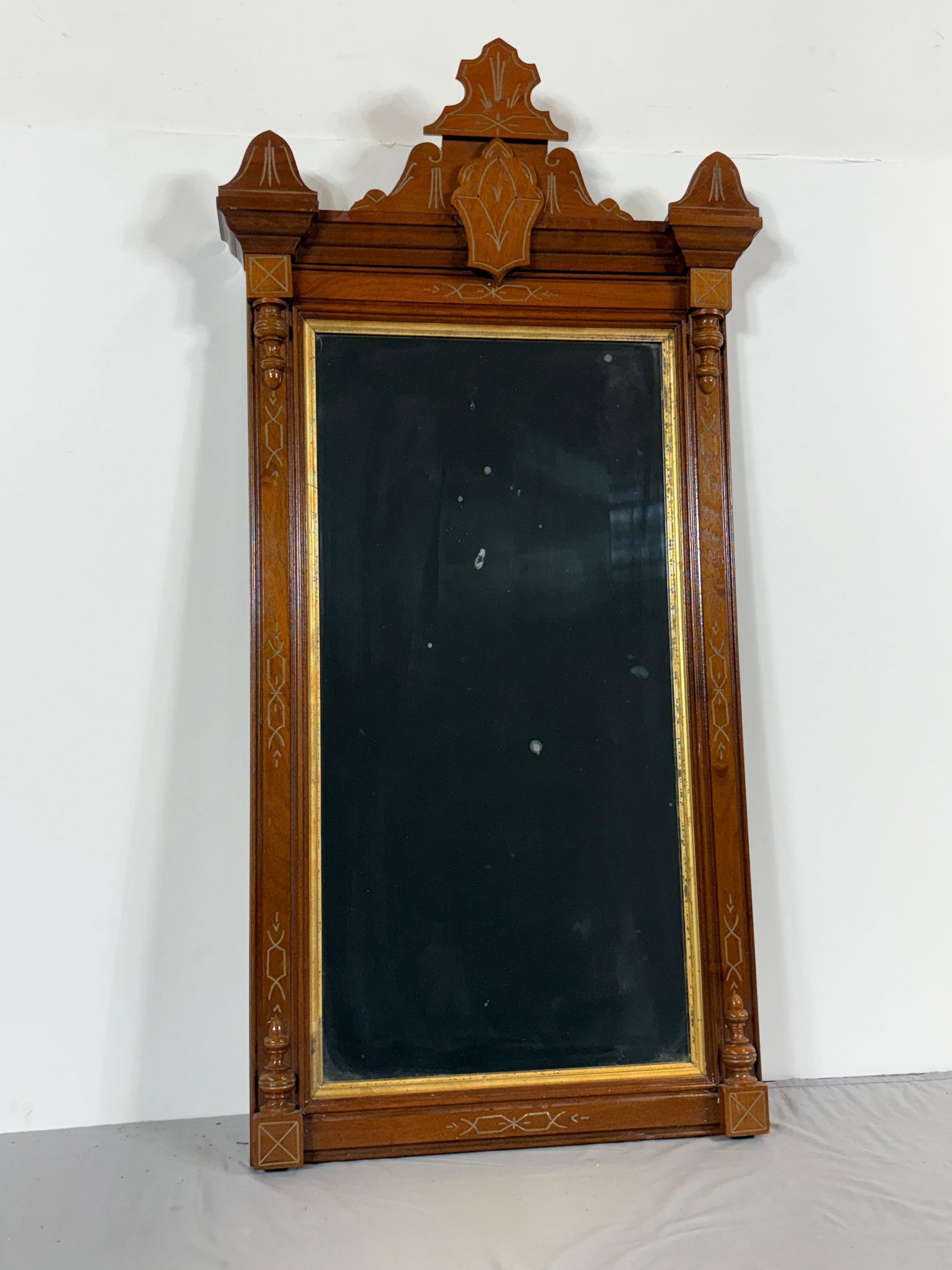 Hanging Wall Mirror: NOT ELIGIBLE FOR IN-HOUSE SHIPPING. 23" to 26-1/2" wide x 39-3/4" to 52" high.