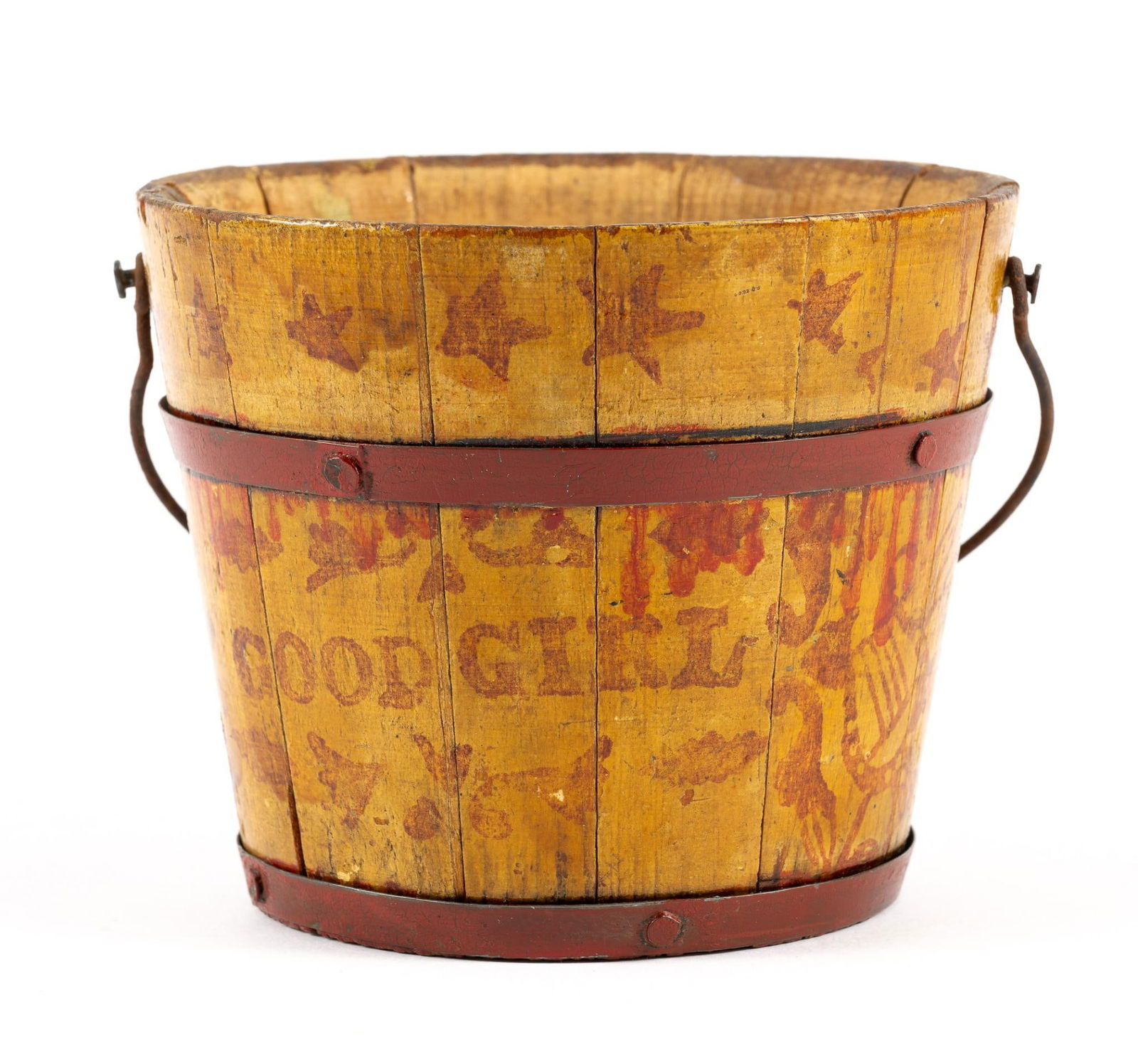 Miniature Paint Decorated Good Girl Bucket (1 of 3)