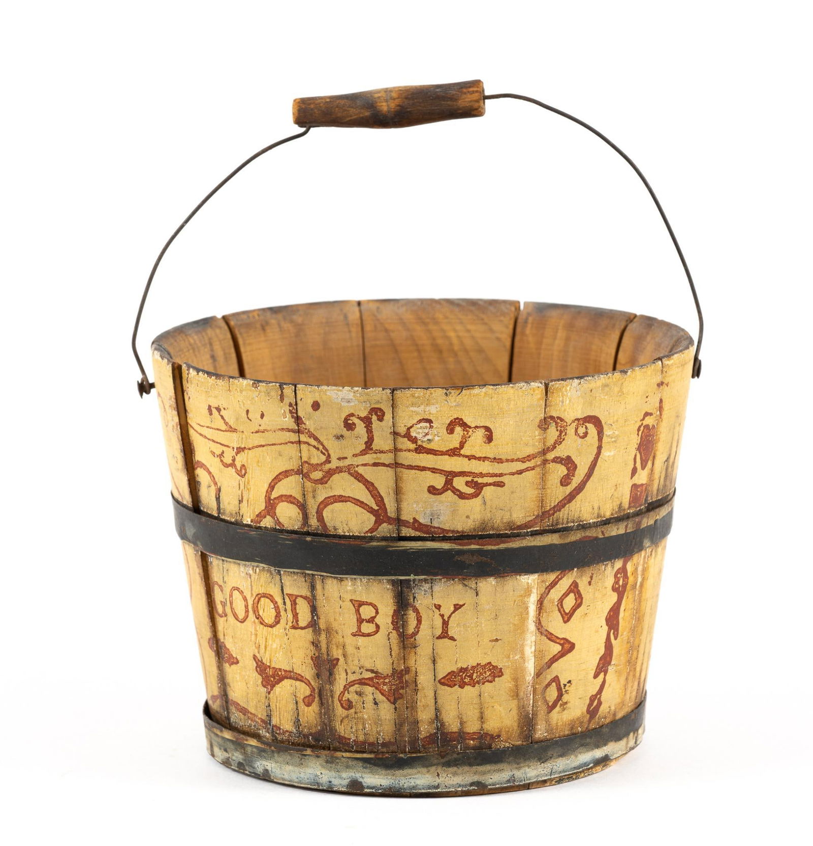 Miniature Paint Decorated Good Boy Bucket (1 of 3)