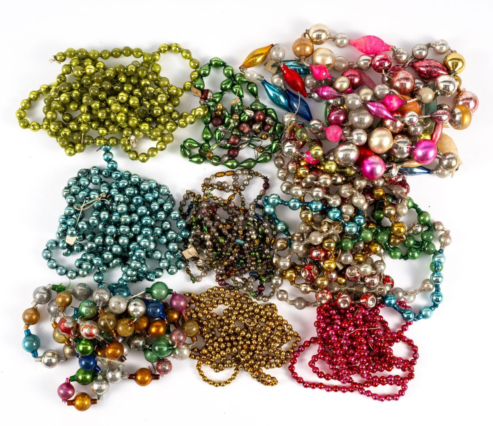 Antique Mercury Glass Christmas Tree Garlands (1 of 7)