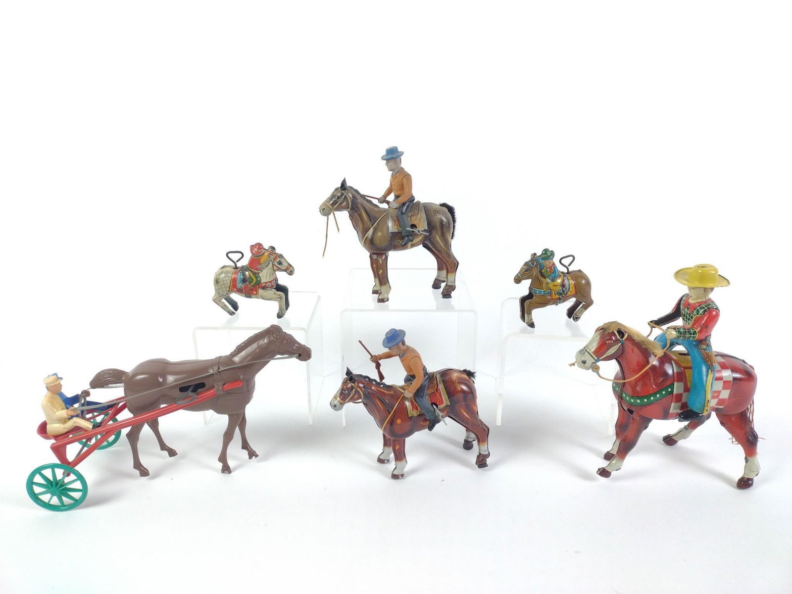 6 Wind-Up Horses and Riders, incl Mikuni (1 of 12)
