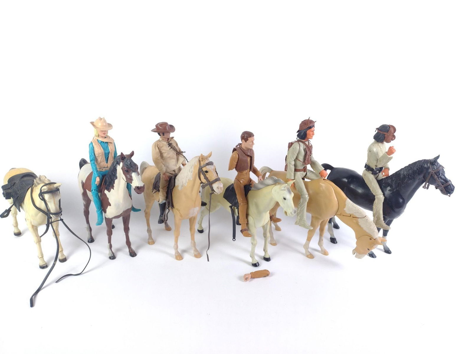 6 Toy Horses and 5 Human Riders incl Marx (1 of 5)