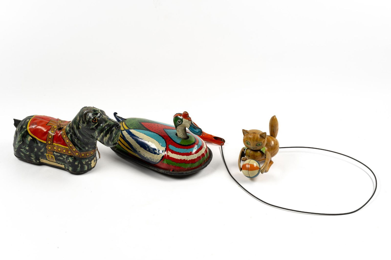 3 Mechanical Tin Toys incl Wind-Up Marx Scottie (1 of 6)
