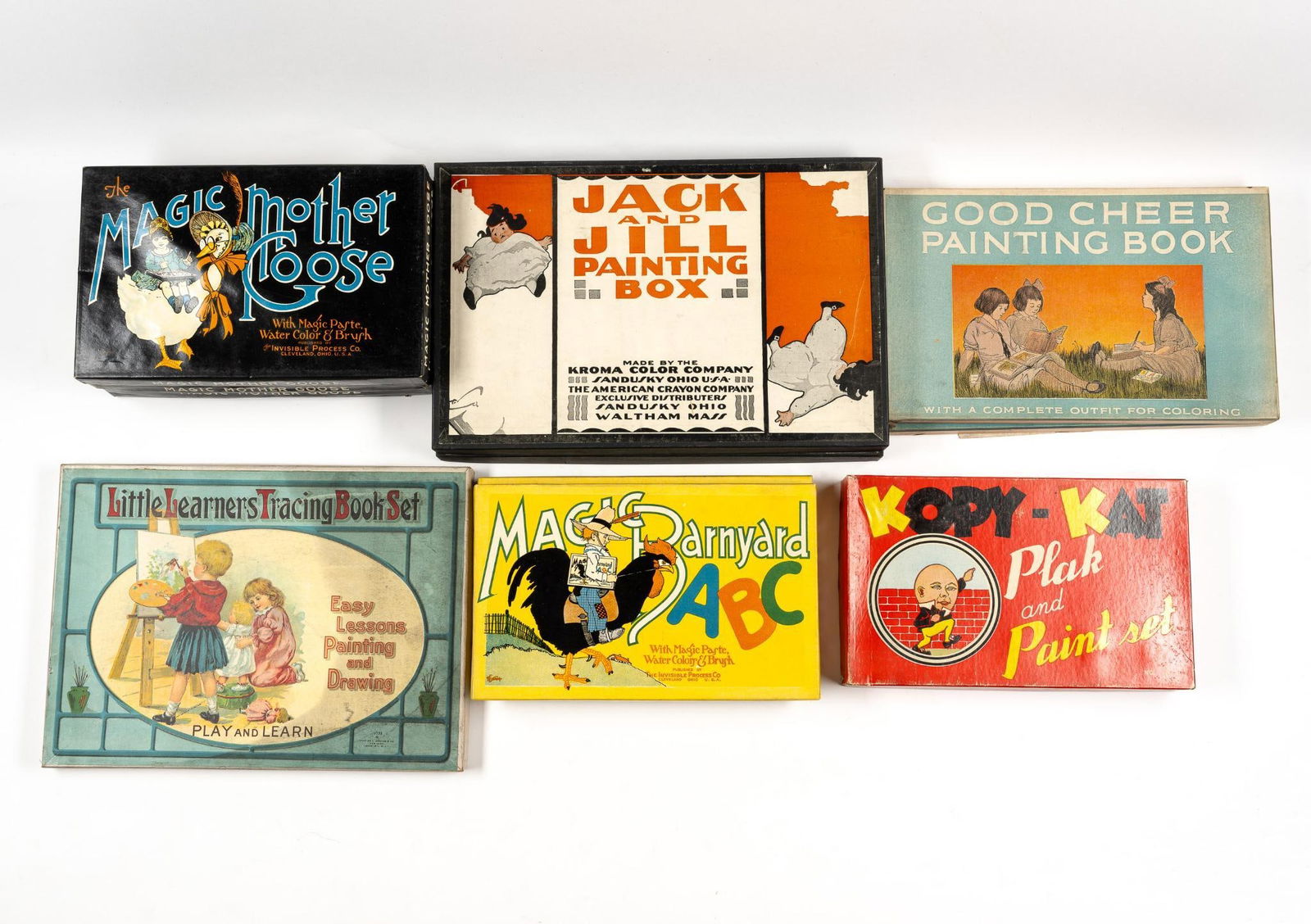 12 Antique Children's Paint Kits (1 of 4)