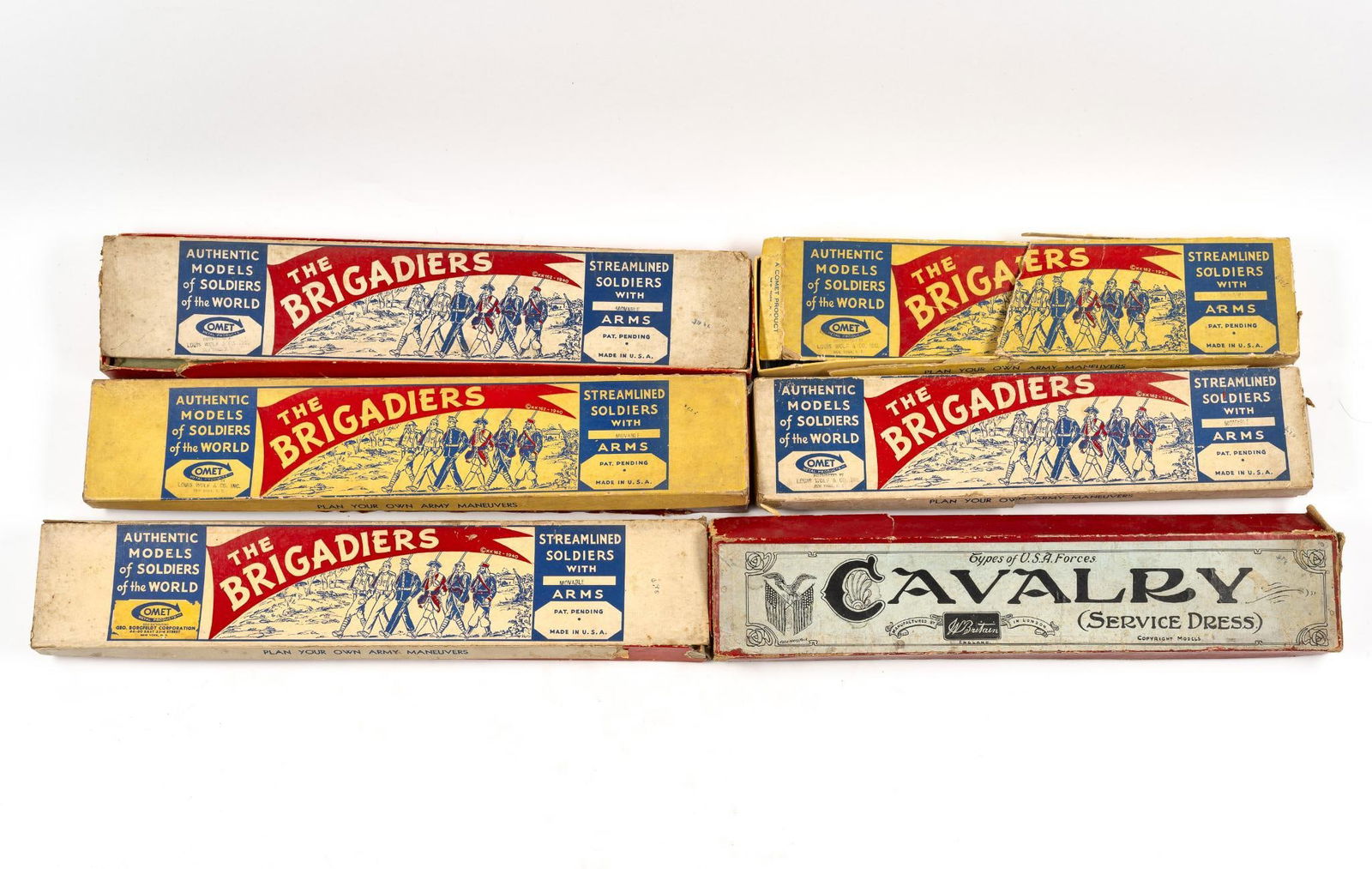 6 Boxes of Miniature Toy Soldiers, 1 Complete (1 of 7)