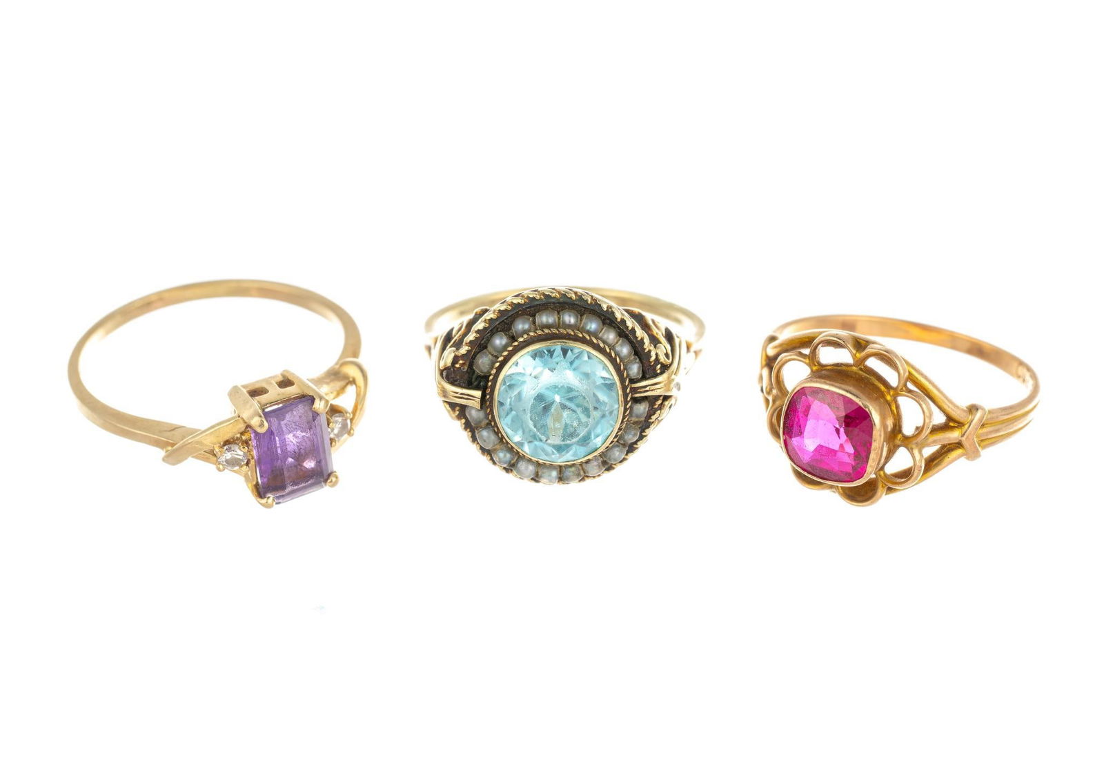 Three Antique 14K Gold Rings (1 of 4)