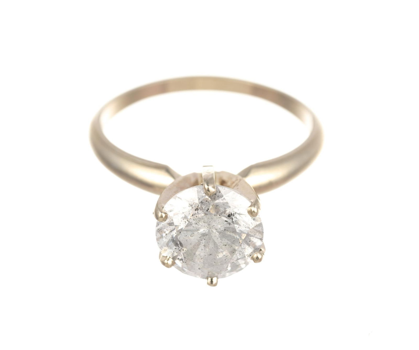 14K Gold and 2.35 Ct Diamond Solitaire Ring (1 of 6)