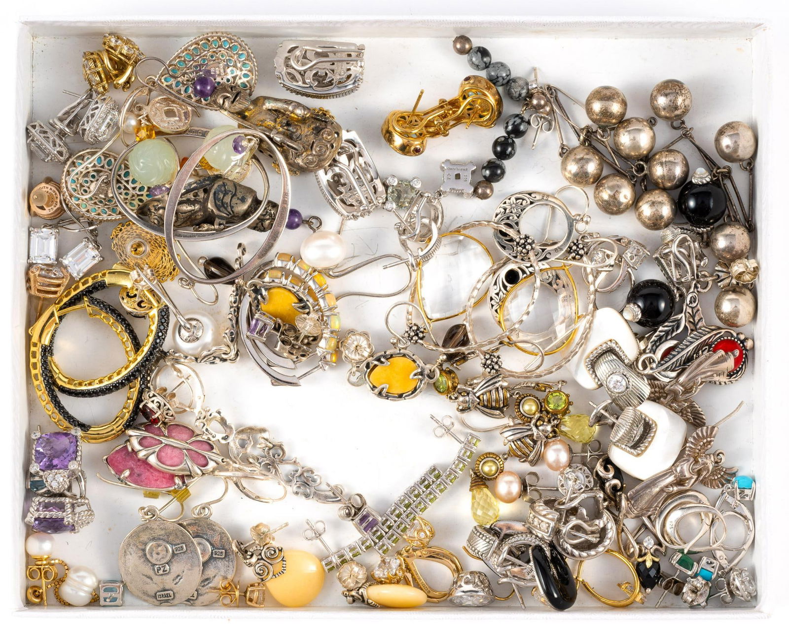 40 Pairs of Sterling Silver Earrings (1 of 5)