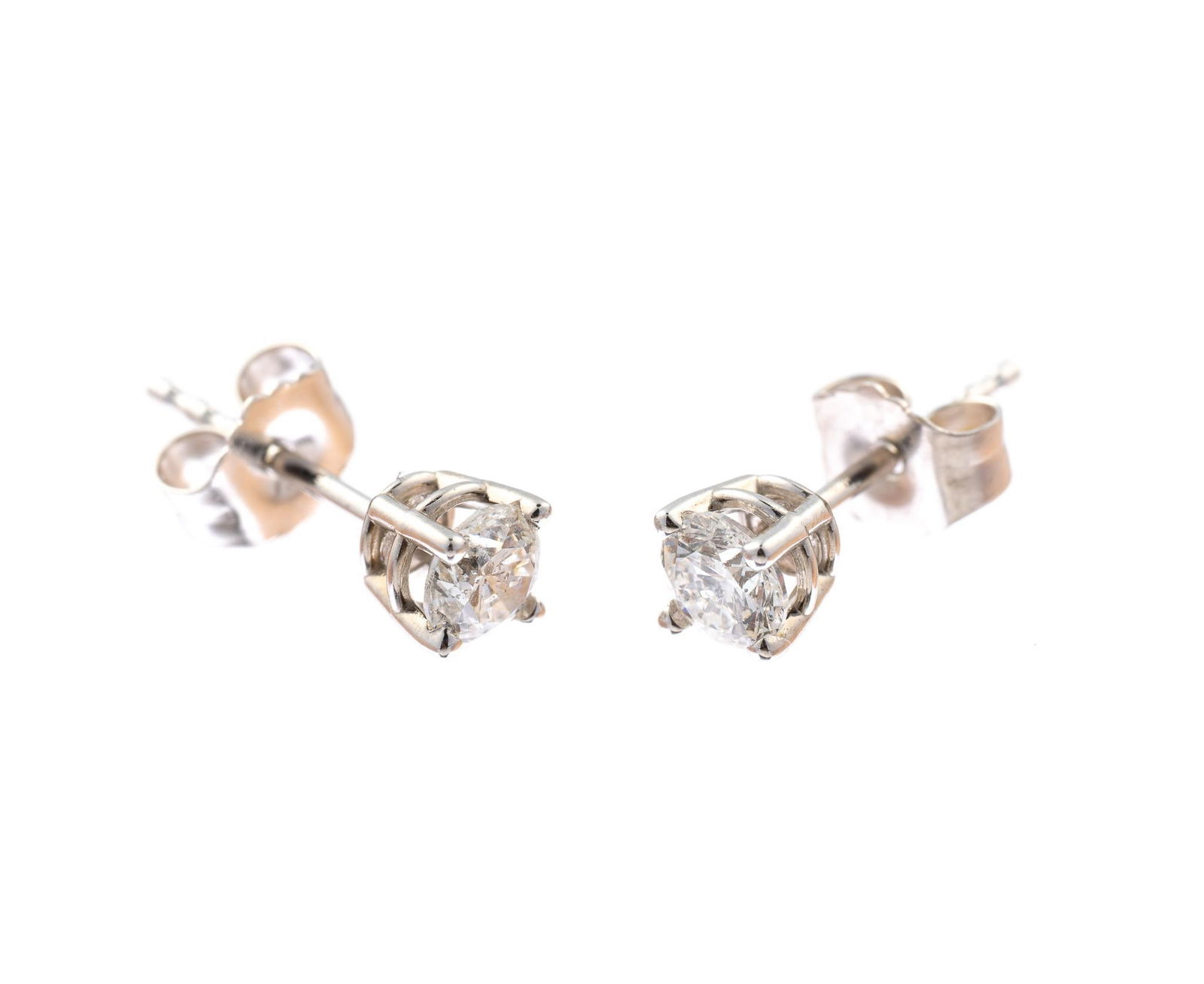 14K Gold and Diamond Earrings (1 of 2)