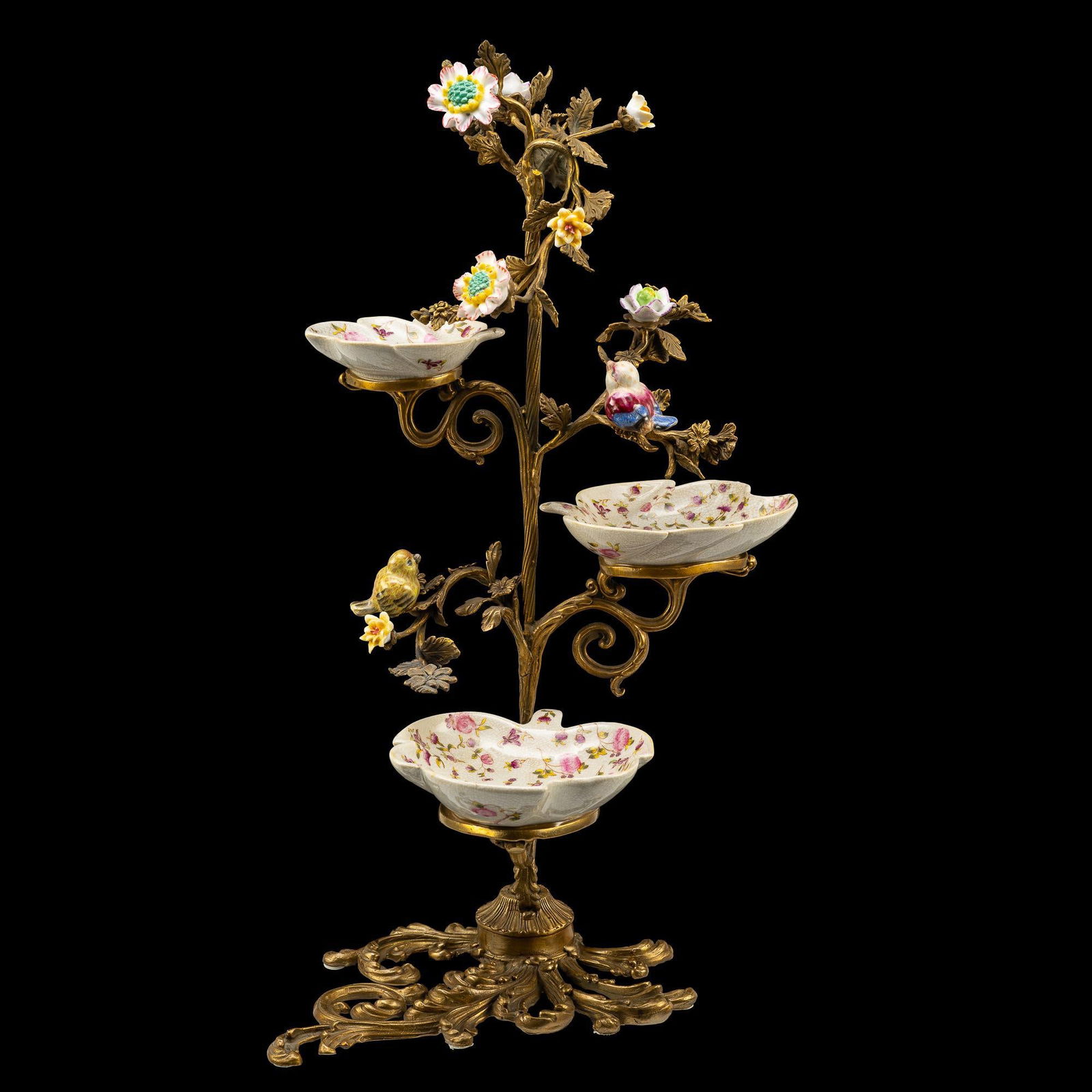 Porcelain and Bronze Etagere (1 of 7)
