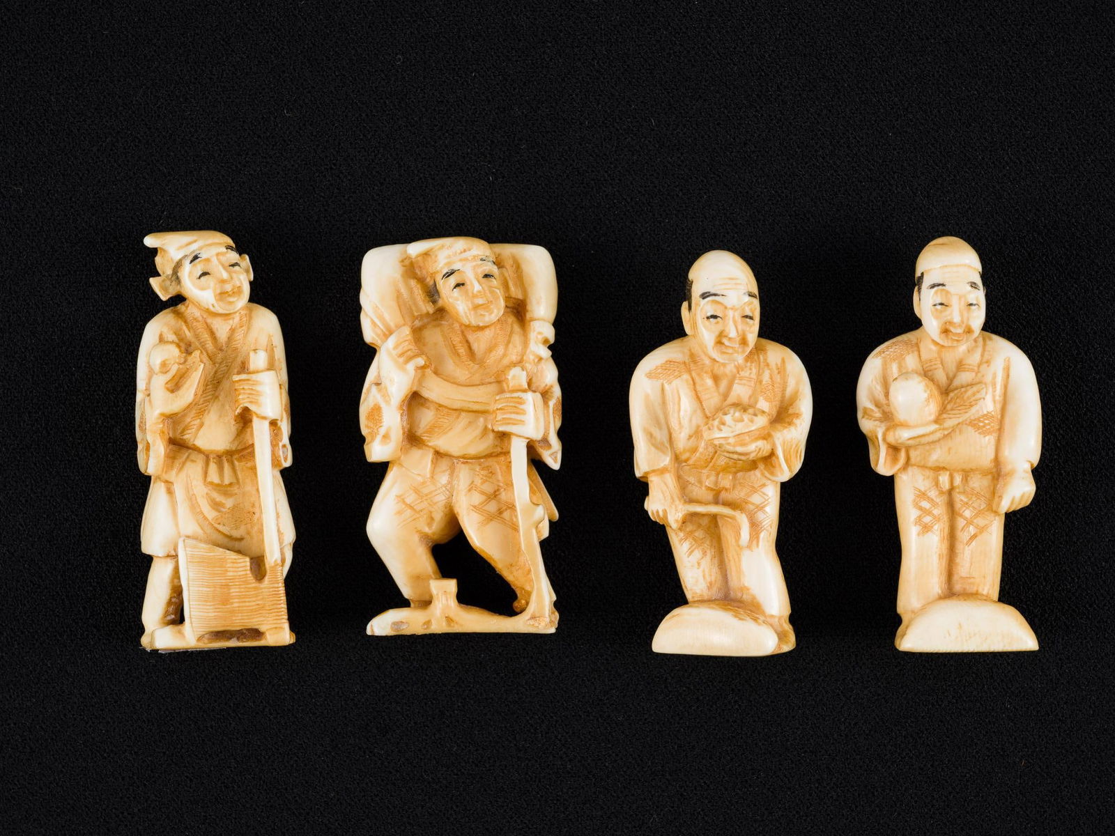 4 Antique Netsuke Figurines (1 of 2)