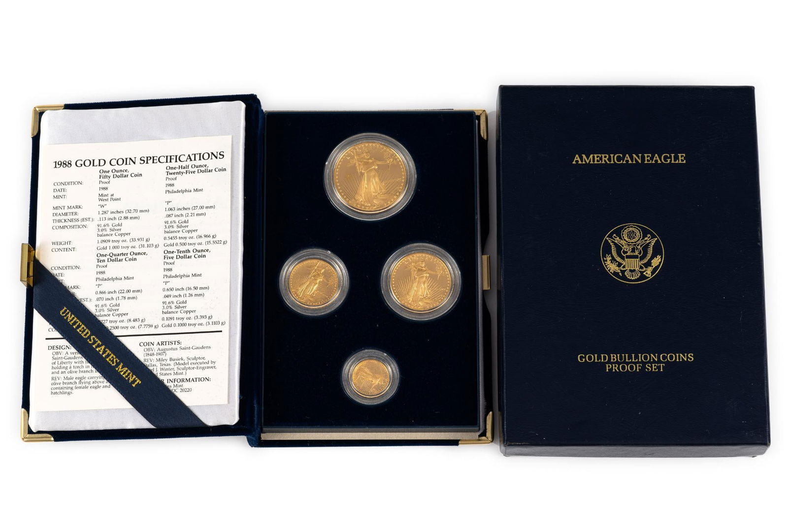 1988 American Eagle Gold Coins Proof Set (1 of 2)