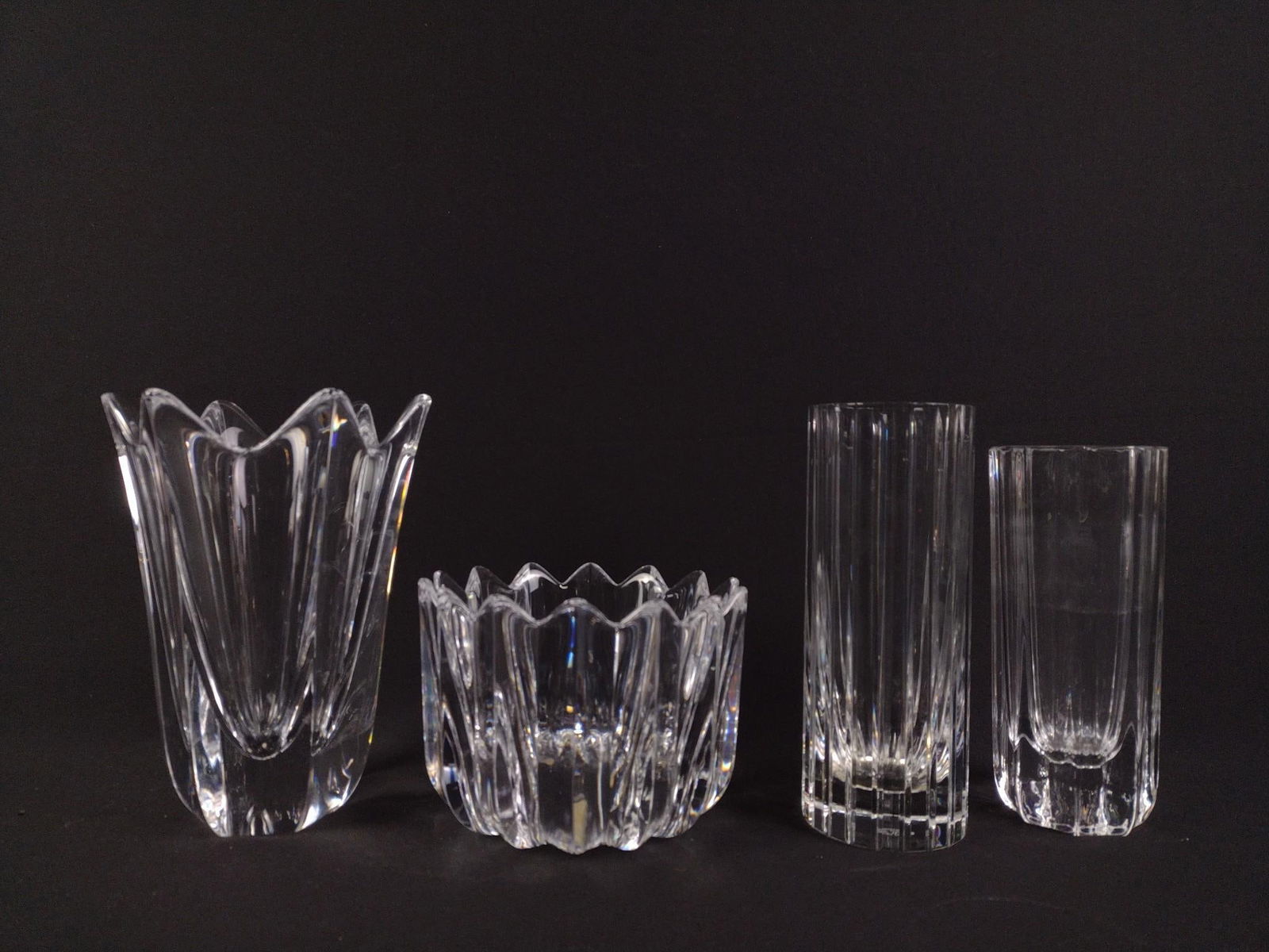 4 Pcs Crystal Incl Baccarat & Orrefors (1 of 3)