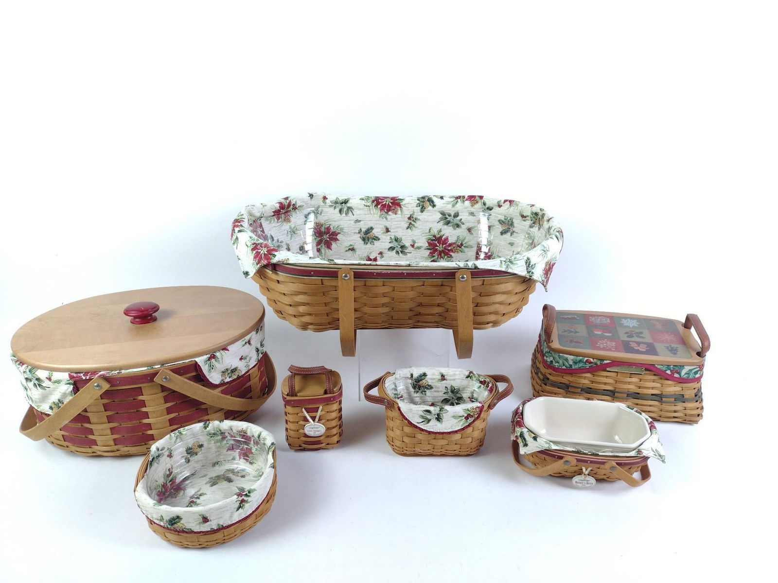 7 Signed Longaberger Christmas Collection Baskets (1 of 6)
