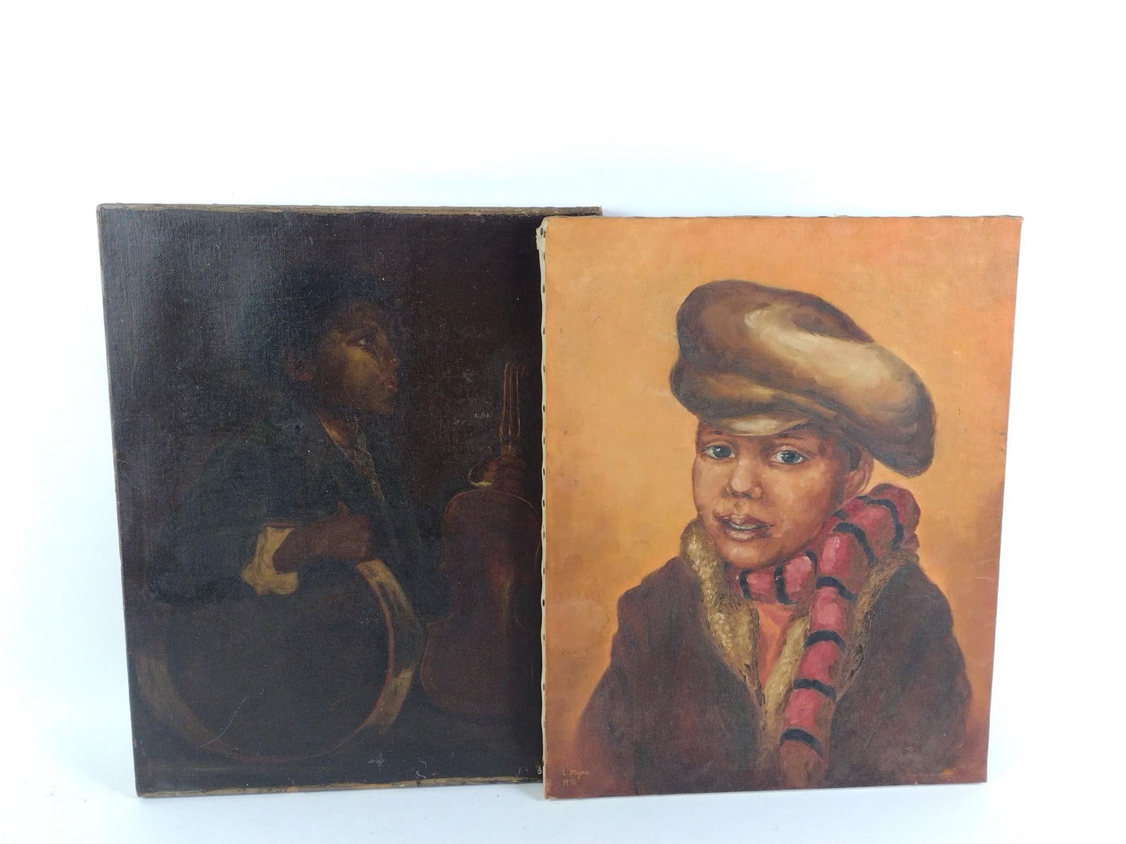 2 Pcs Of Black Americana Art (1 of 6)