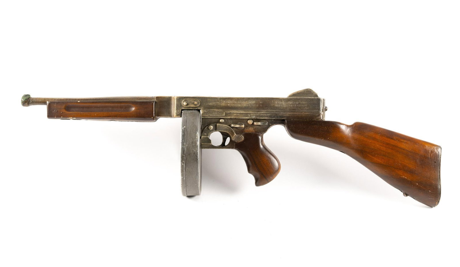 Film Resin Tommy Gun Prop: 33" long.