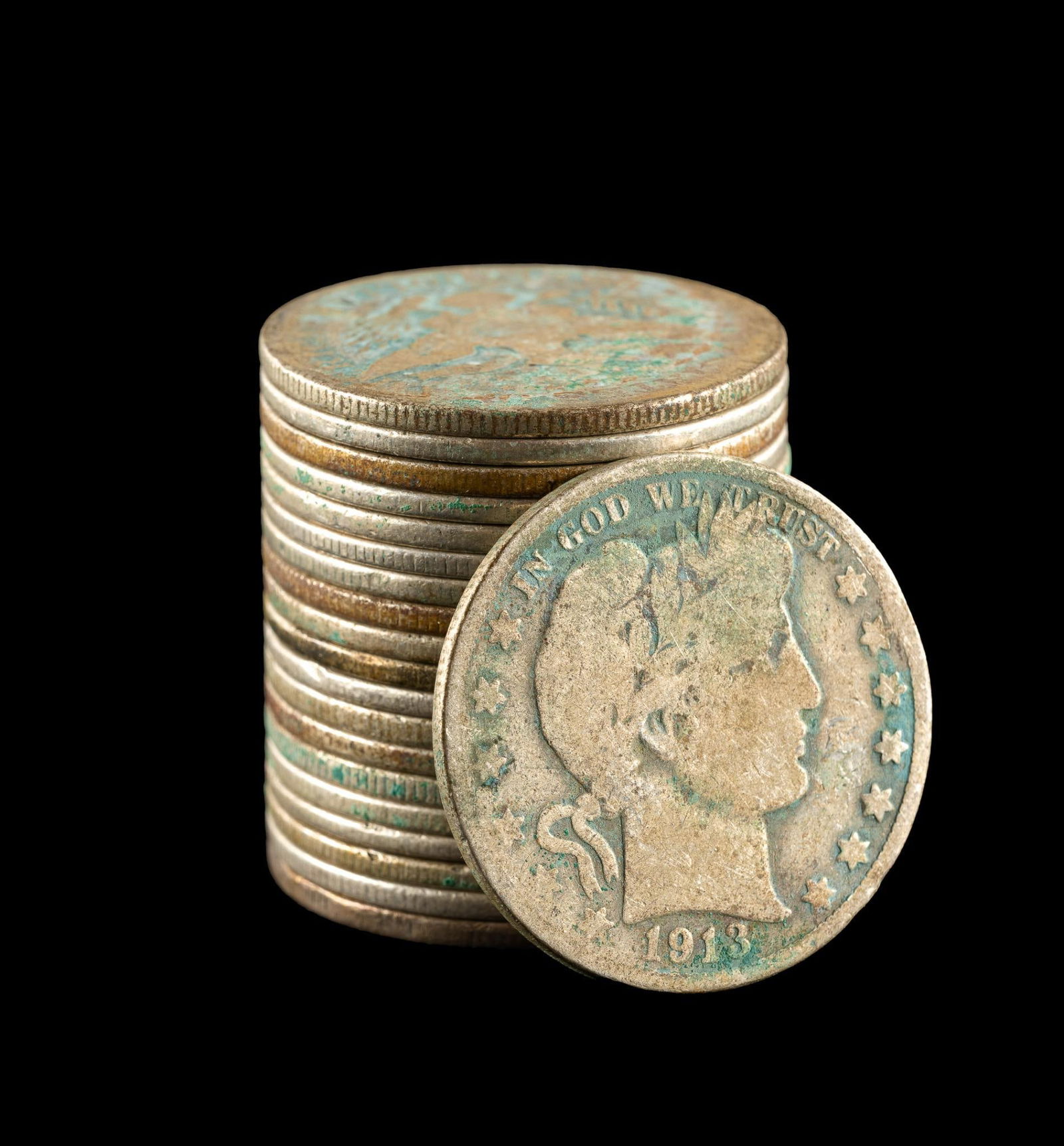 Twenty Barber Silver Half Dollars (1 of 1)