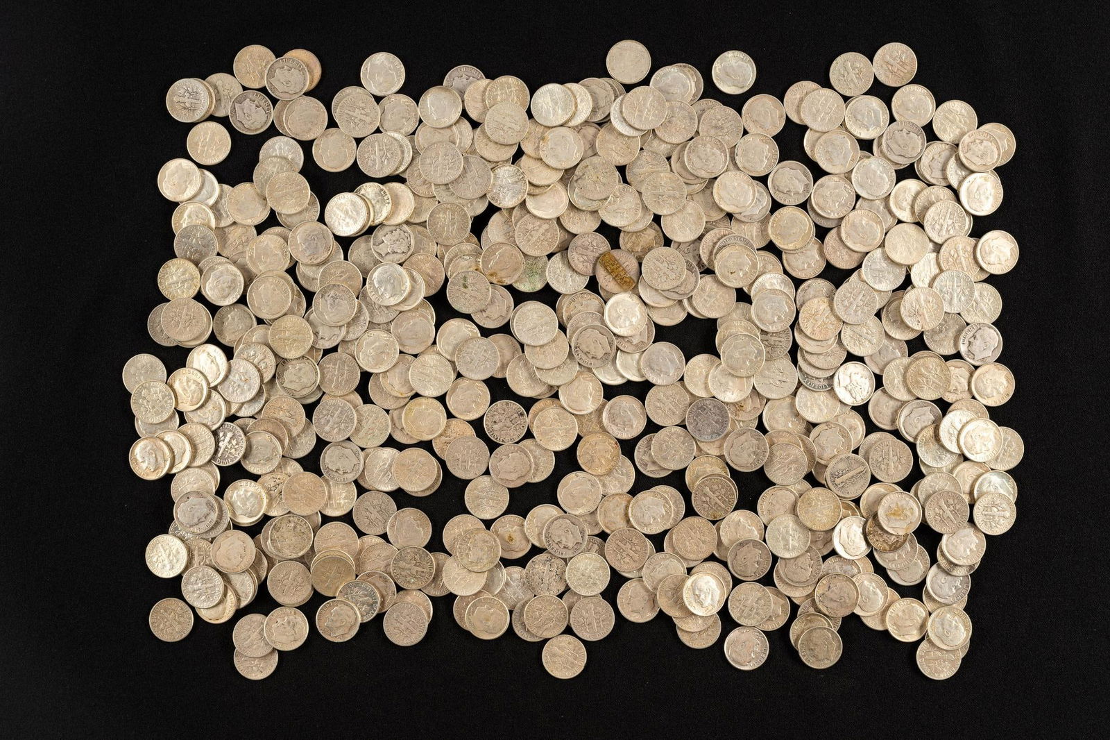 Four Hundred Eighty Nine Roosevelt Silver Dimes (1 of 2)