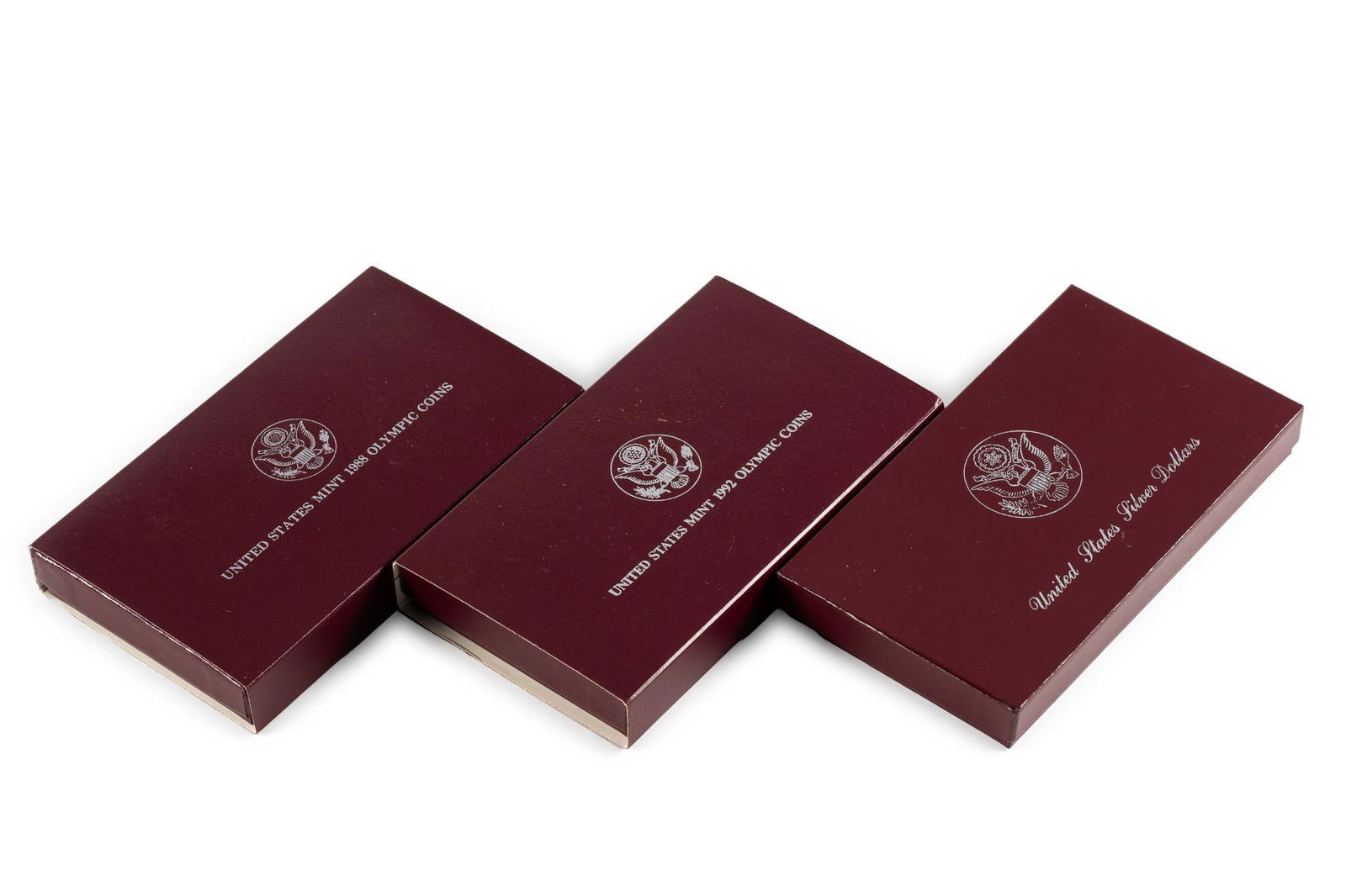 Three United States Olympics Silver Dollar Proof Sets (1 of 4)