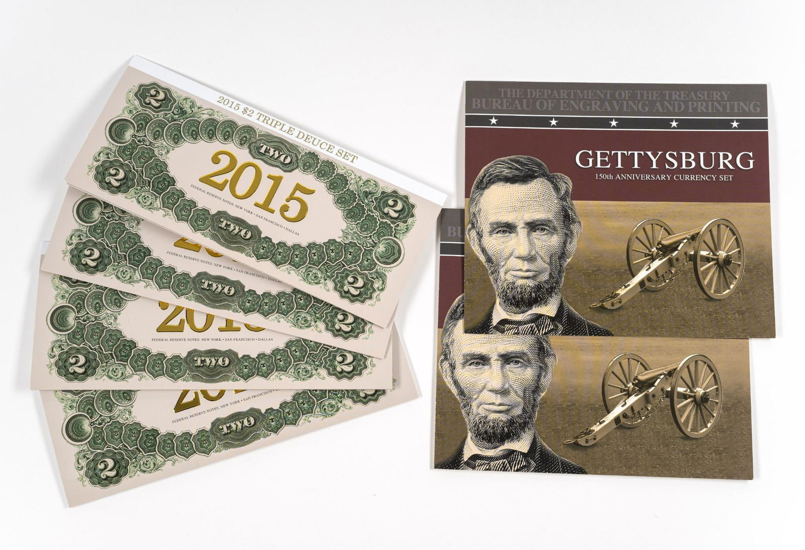 Triple Deuce Sets $2 Bill Currency From Bureau Of Engraving And Printing (1 of 3)