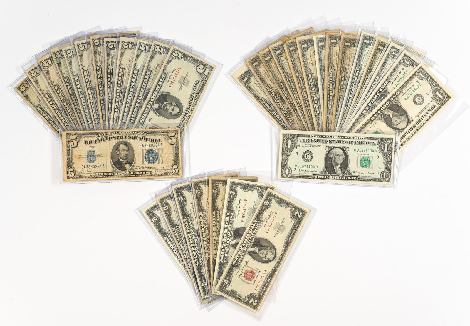 Silver Certificate $1 And $5 Bills And Star Note (1 of 4)