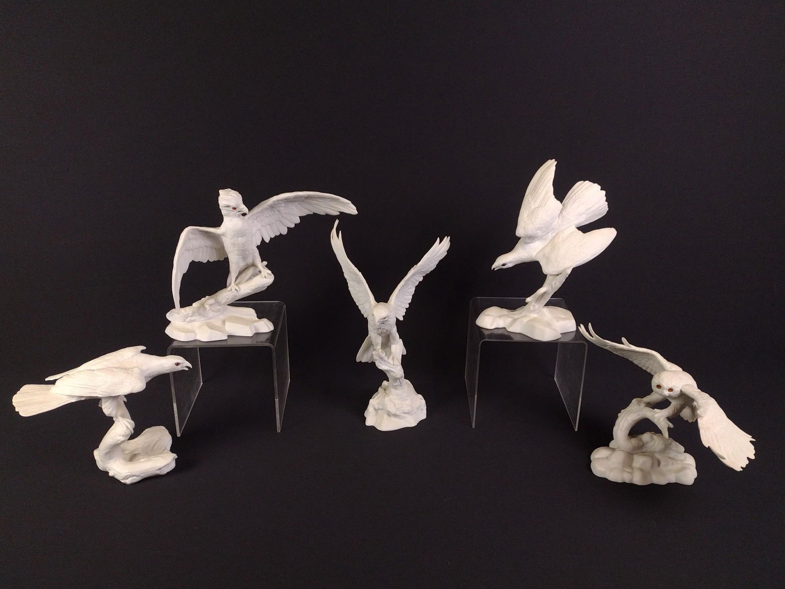 5 Jonathan Bronson Franklin Porcelain Bird Statuettes (1 of 12)