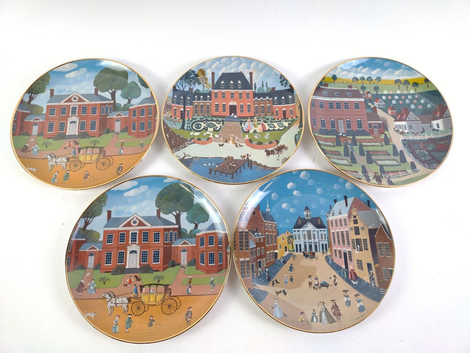 5 Colonial Heritage Collectible Plates (1 of 7)