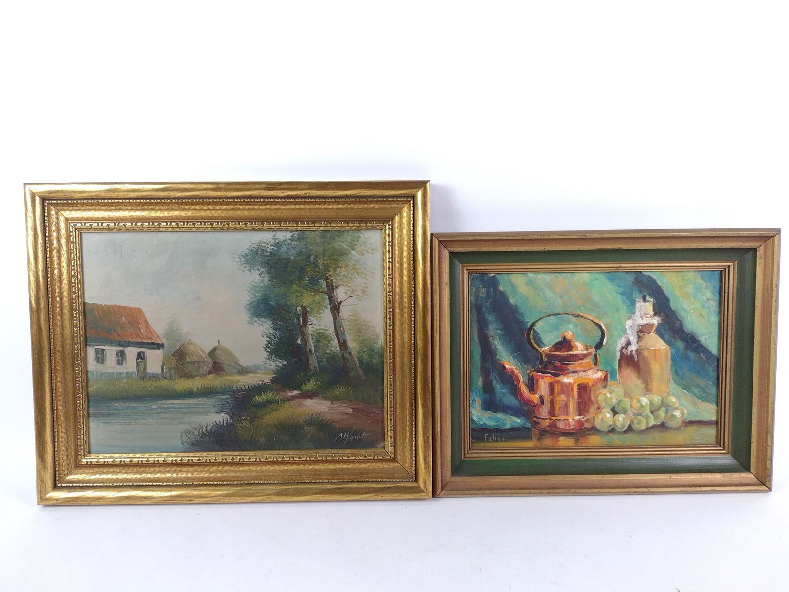 2 Original Oil on Canvas Paintings (1 of 9)