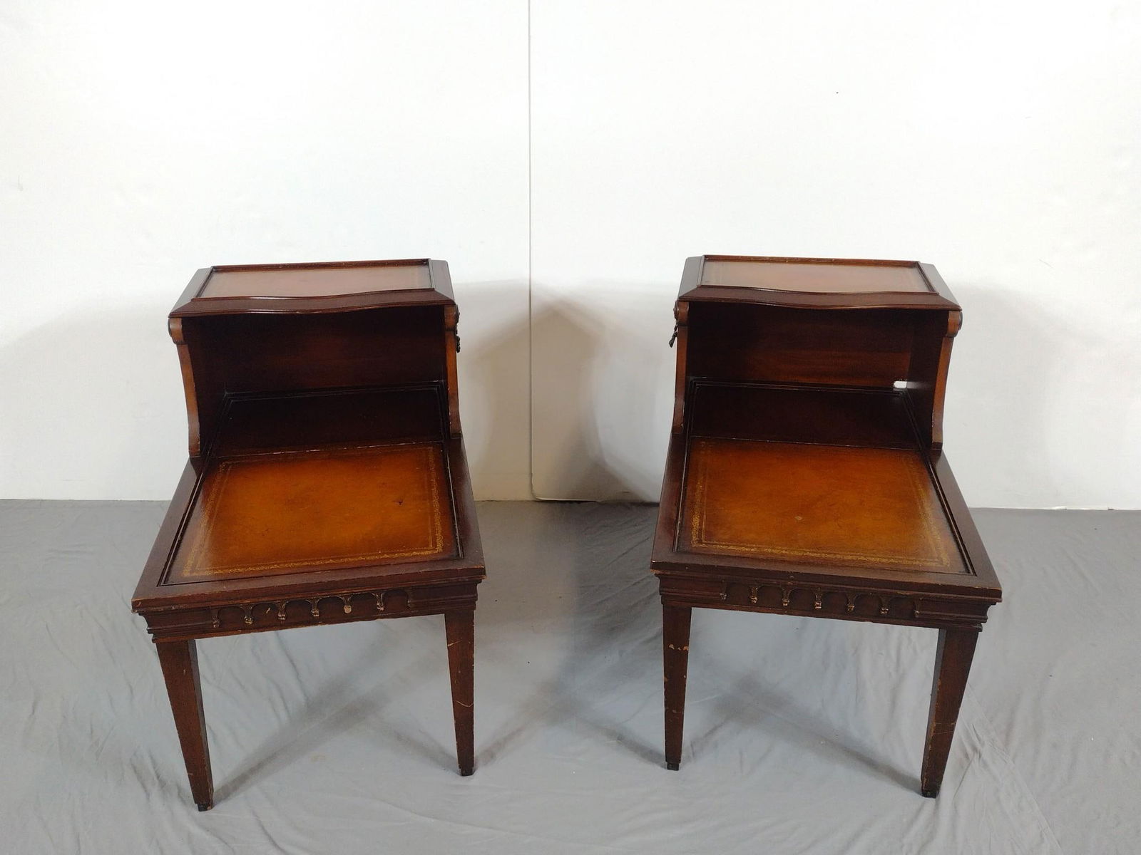 Pair Of Two Tier End Tables (1 of 6)
